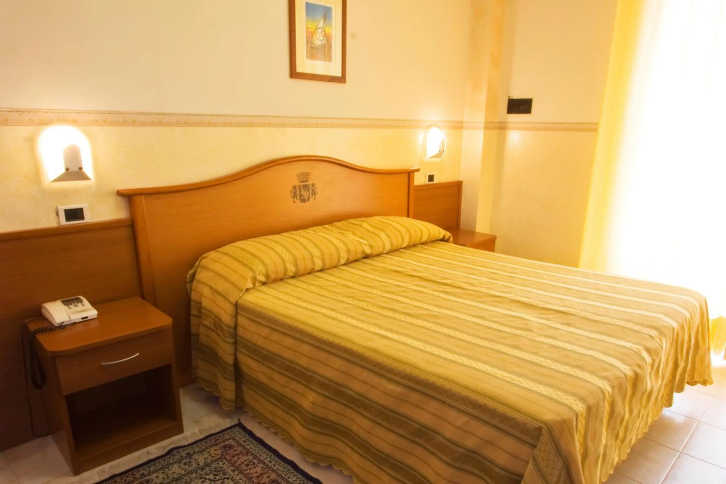 Bed in Hotel Solarium