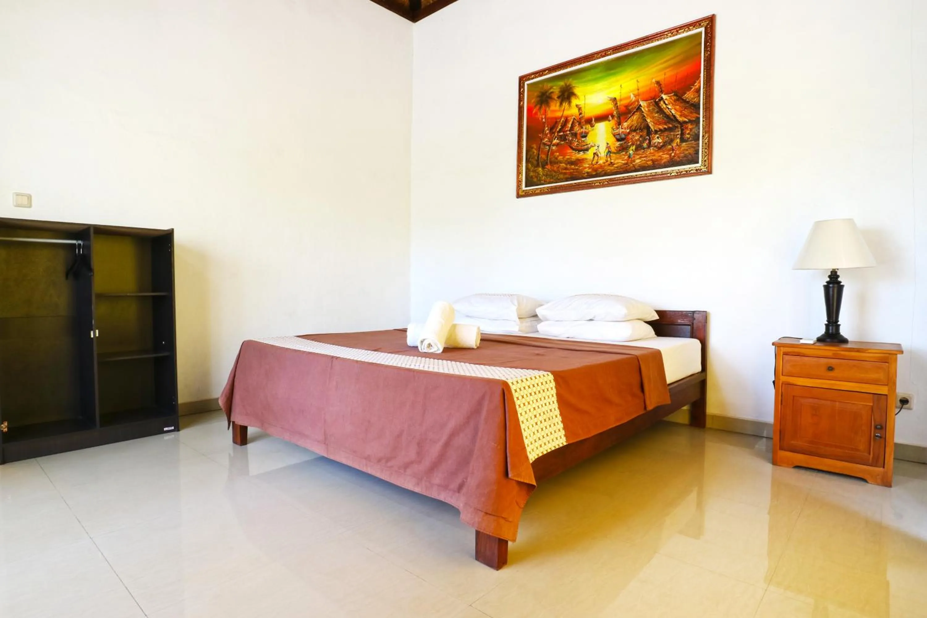 Bedroom, Bed in Mega Cottages