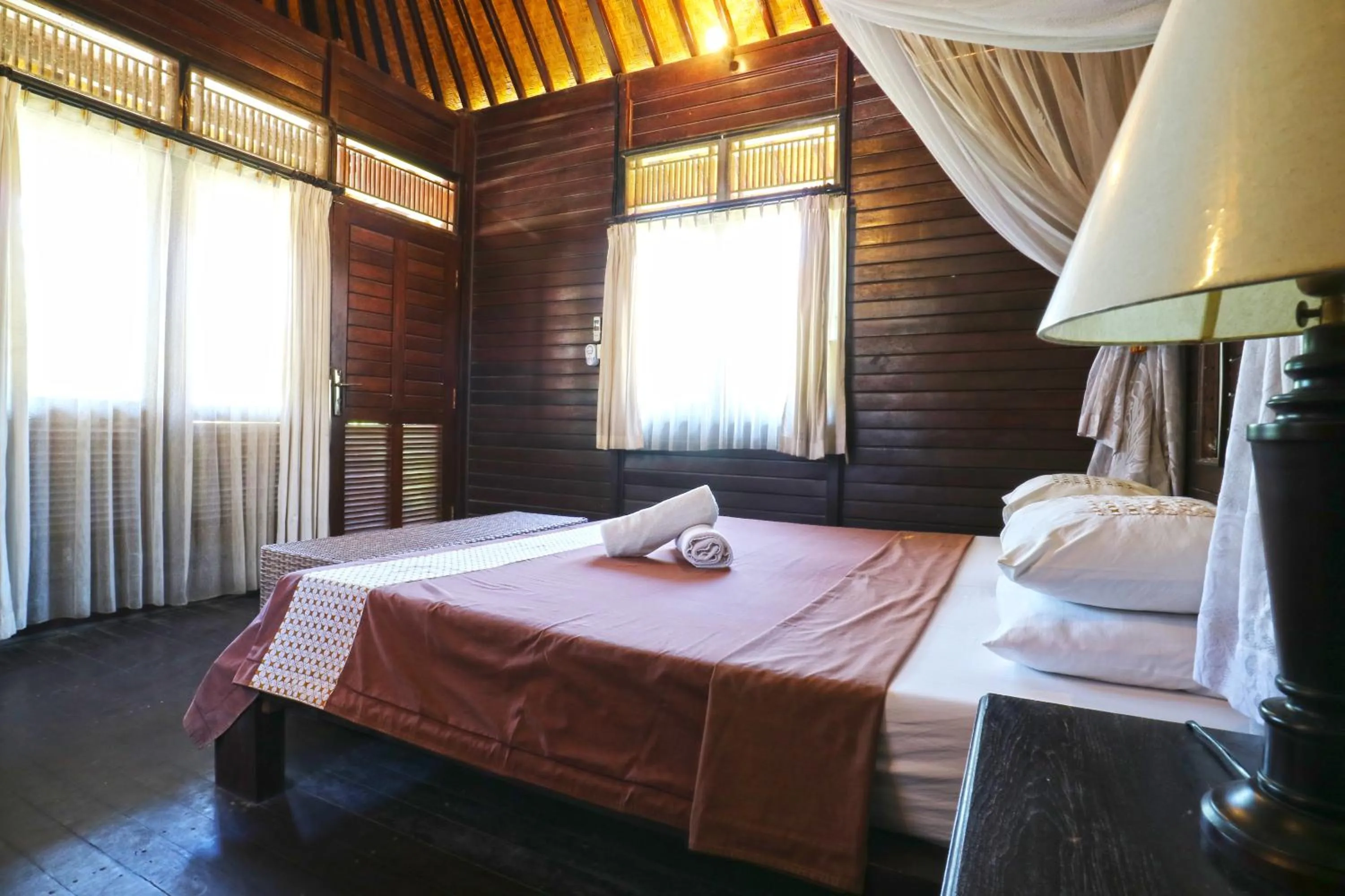 Bedroom, Bed in Mega Cottages