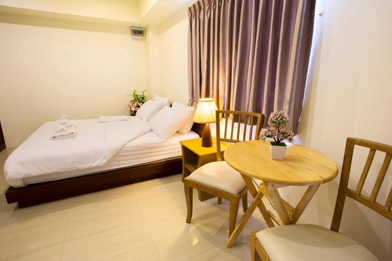 Bed in The Loft Resort Bangkok