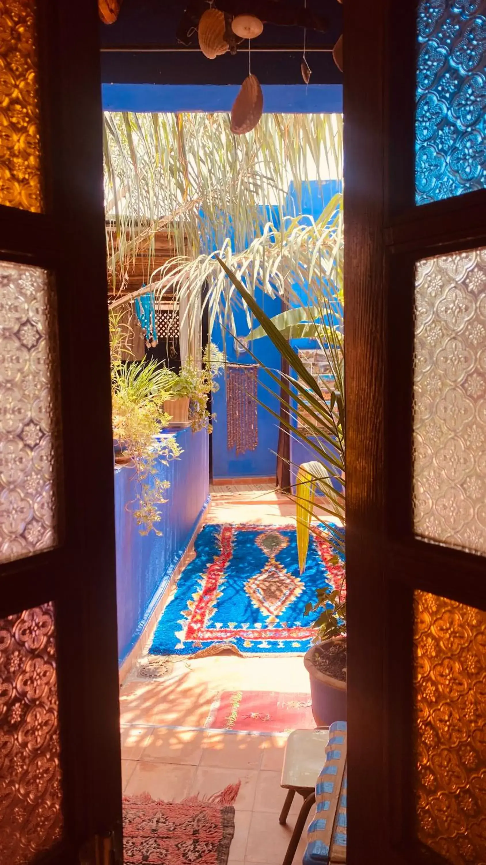 Bedroom, Pool View in Riad Alamine