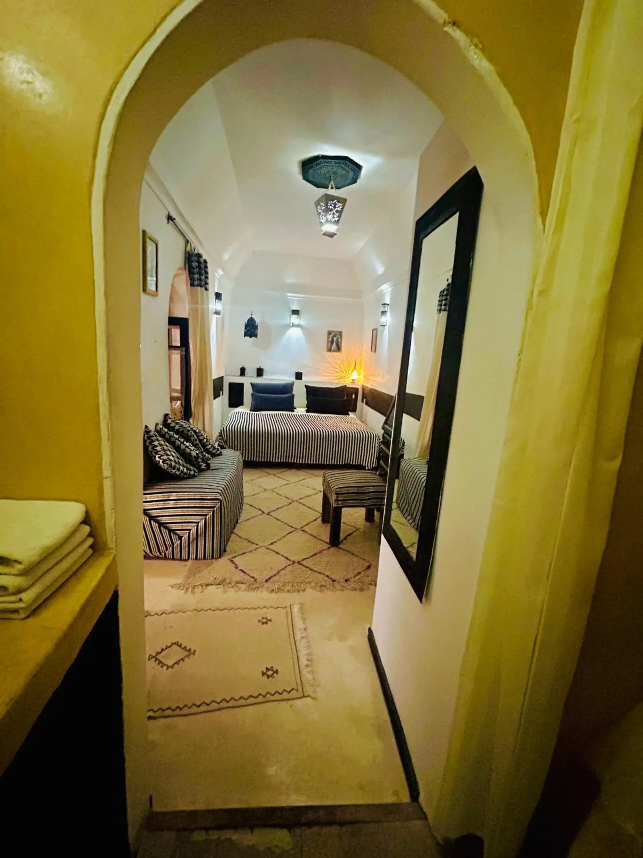 Bedroom, Seating Area in Riad Alamine