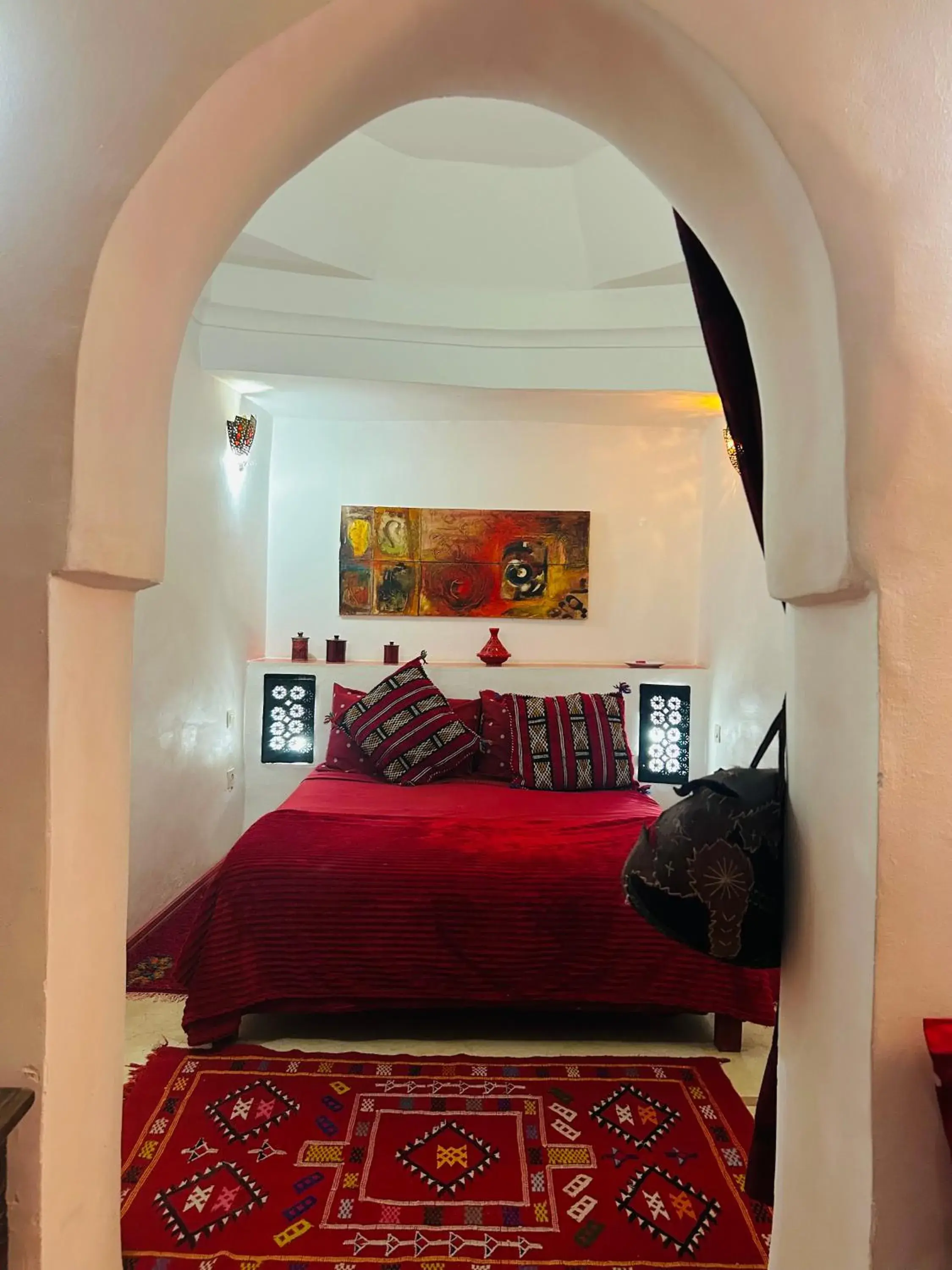 Bed in Riad Alamine
