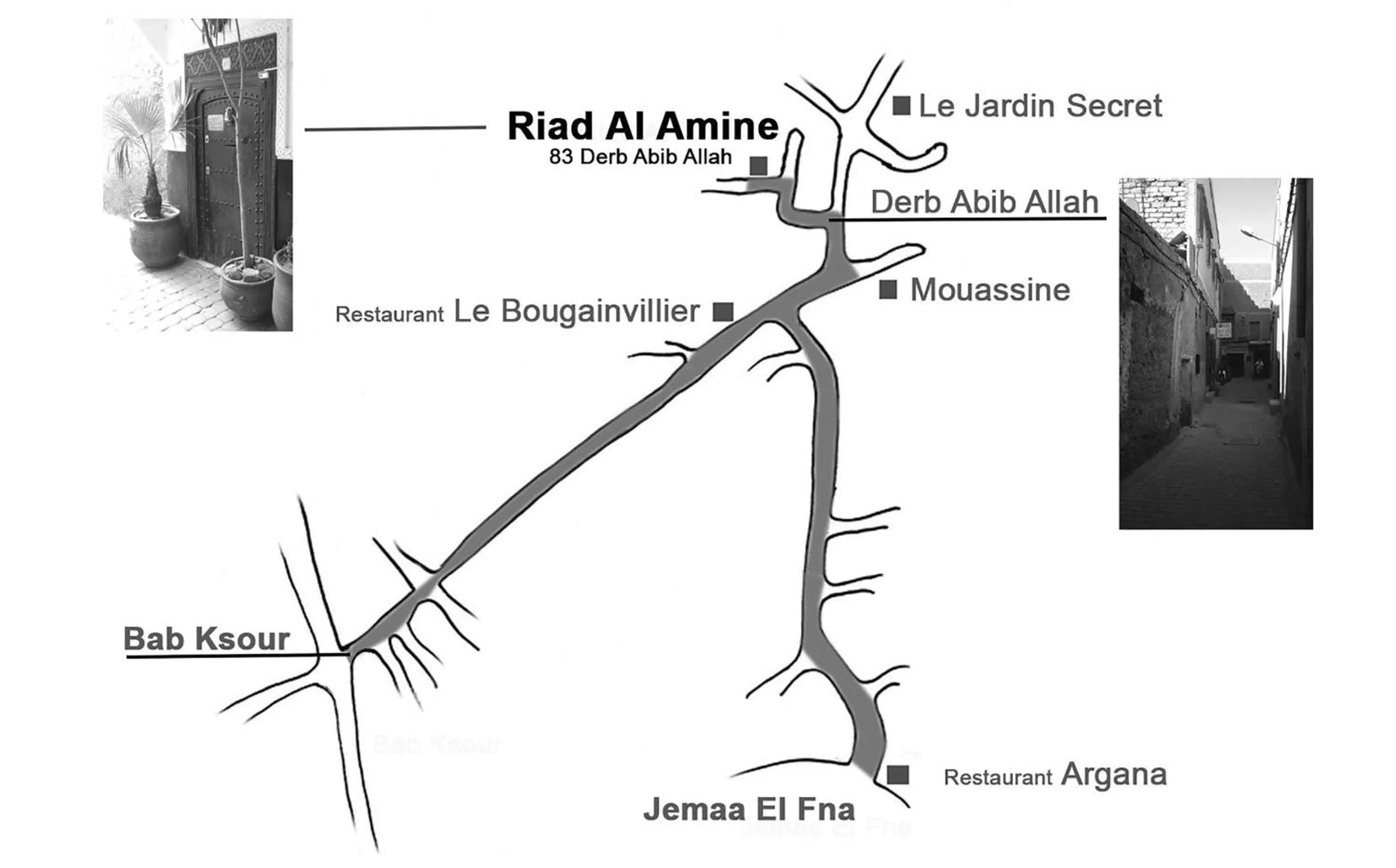 Living room in Riad Alamine