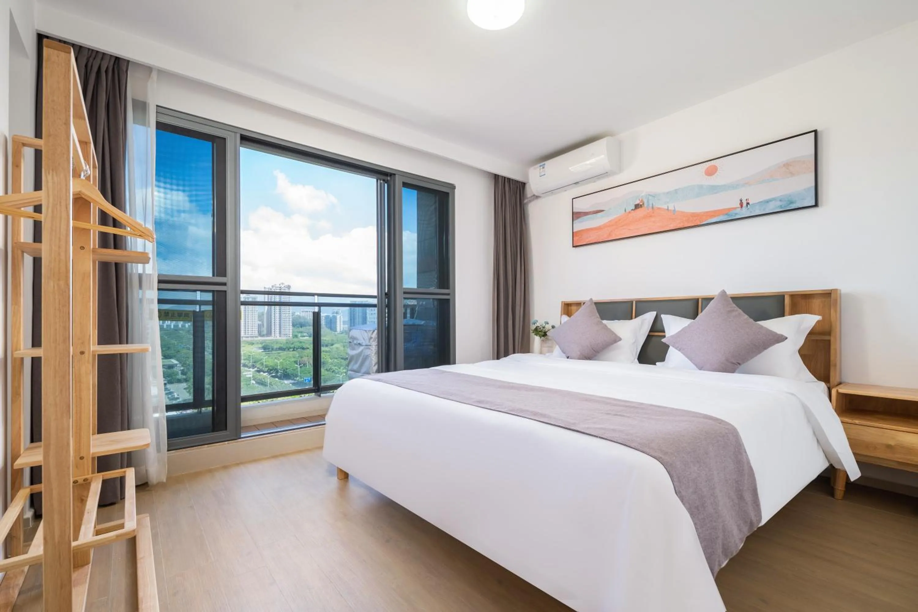 Bedroom, Bed in Neal Yat Seaview Apartment Haitang Bay Sanya