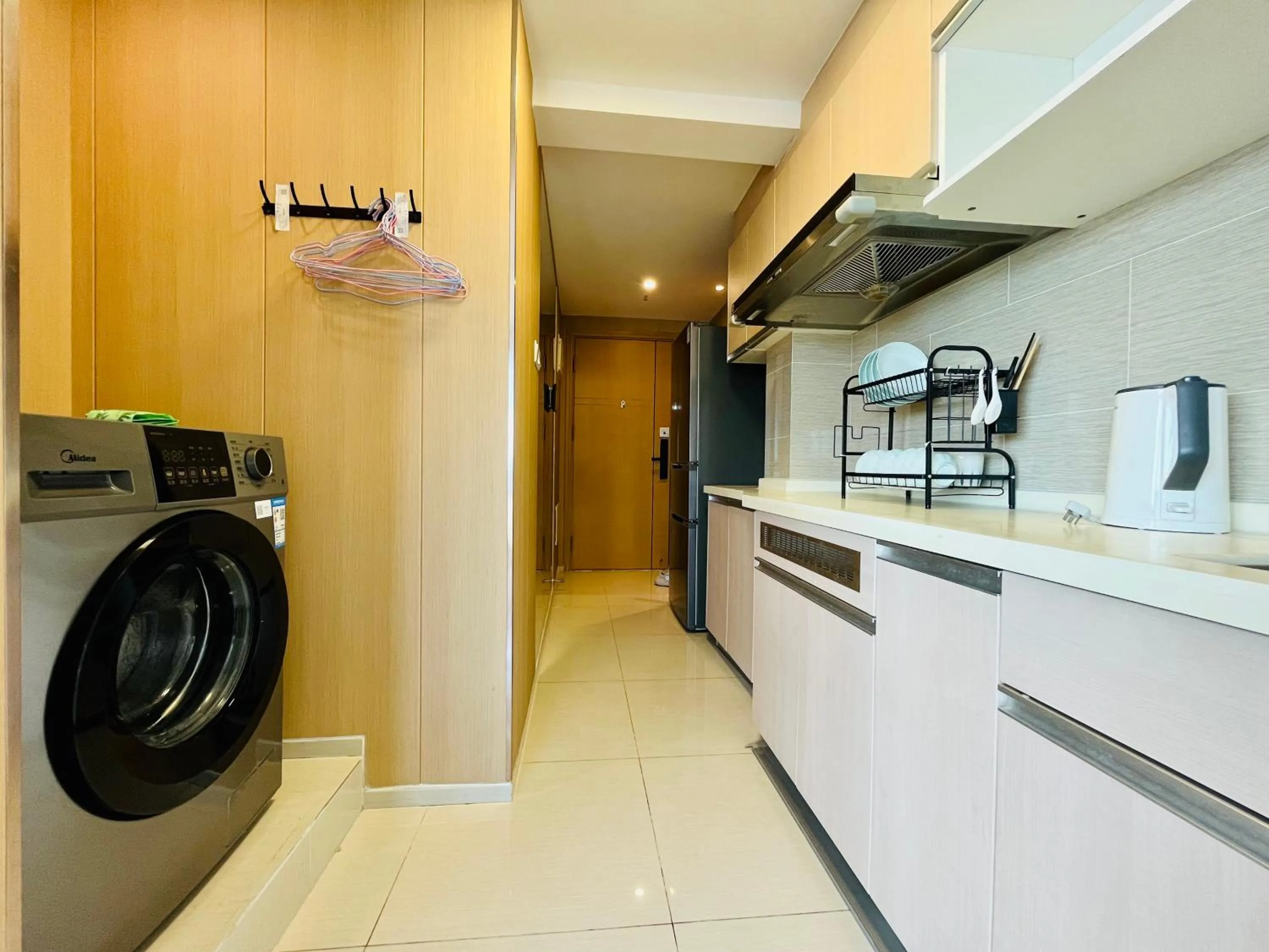 Kitchen or kitchenette in Neal Yat Seaview Apartment Haitang Bay Sanya