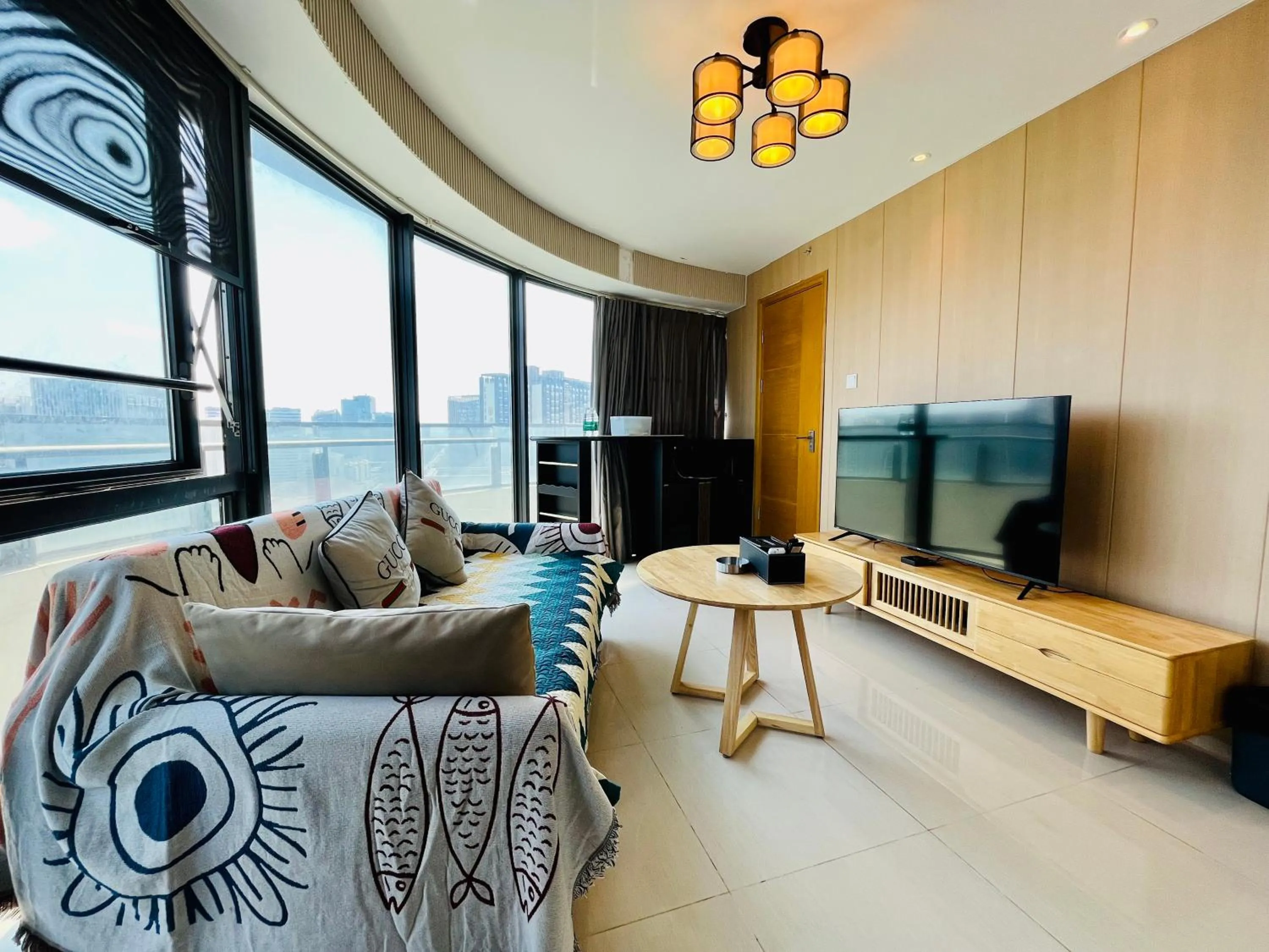 Living room in Neal Yat Seaview Apartment Haitang Bay Sanya