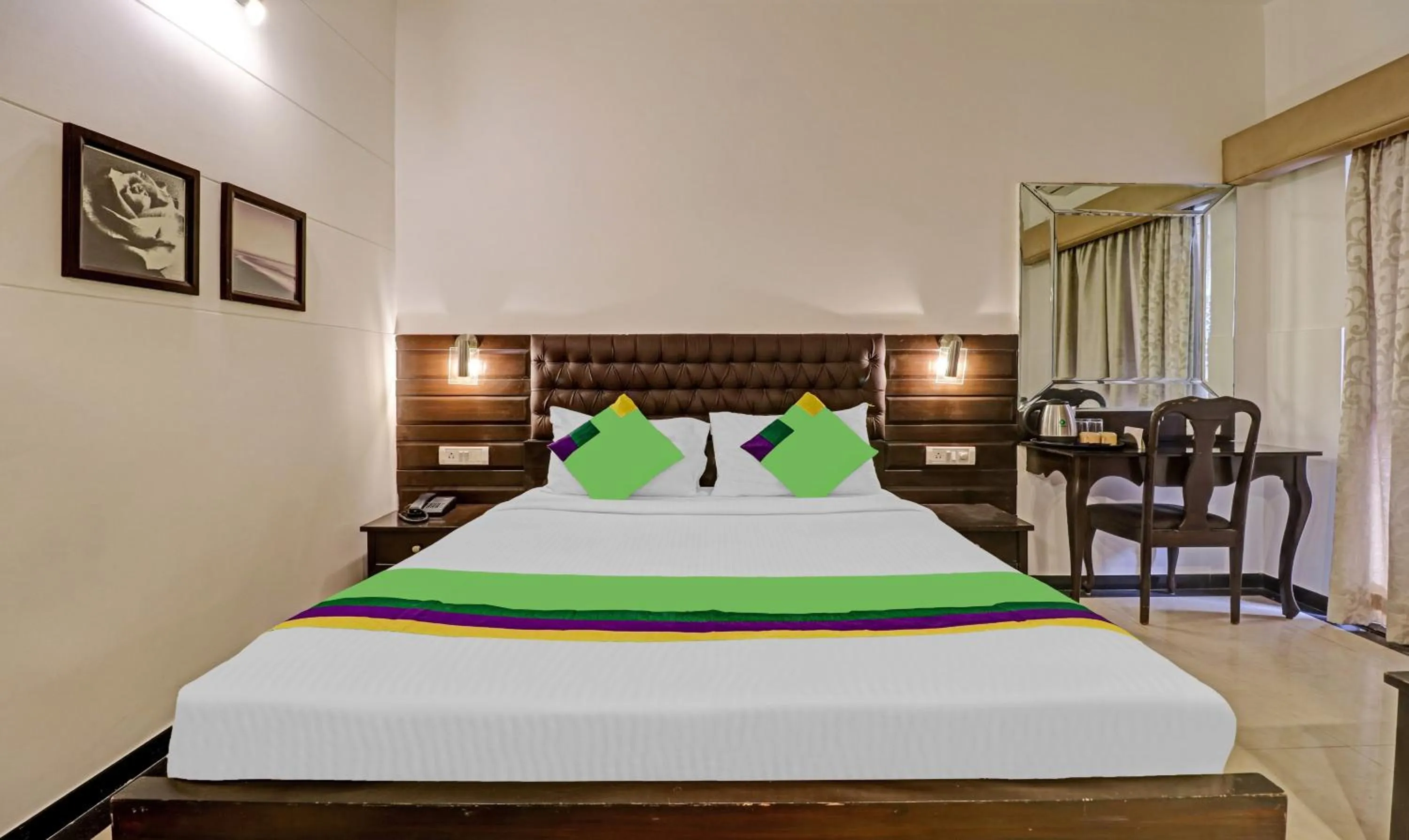 Bedroom, Bed in Treebo White Inn Koramangala