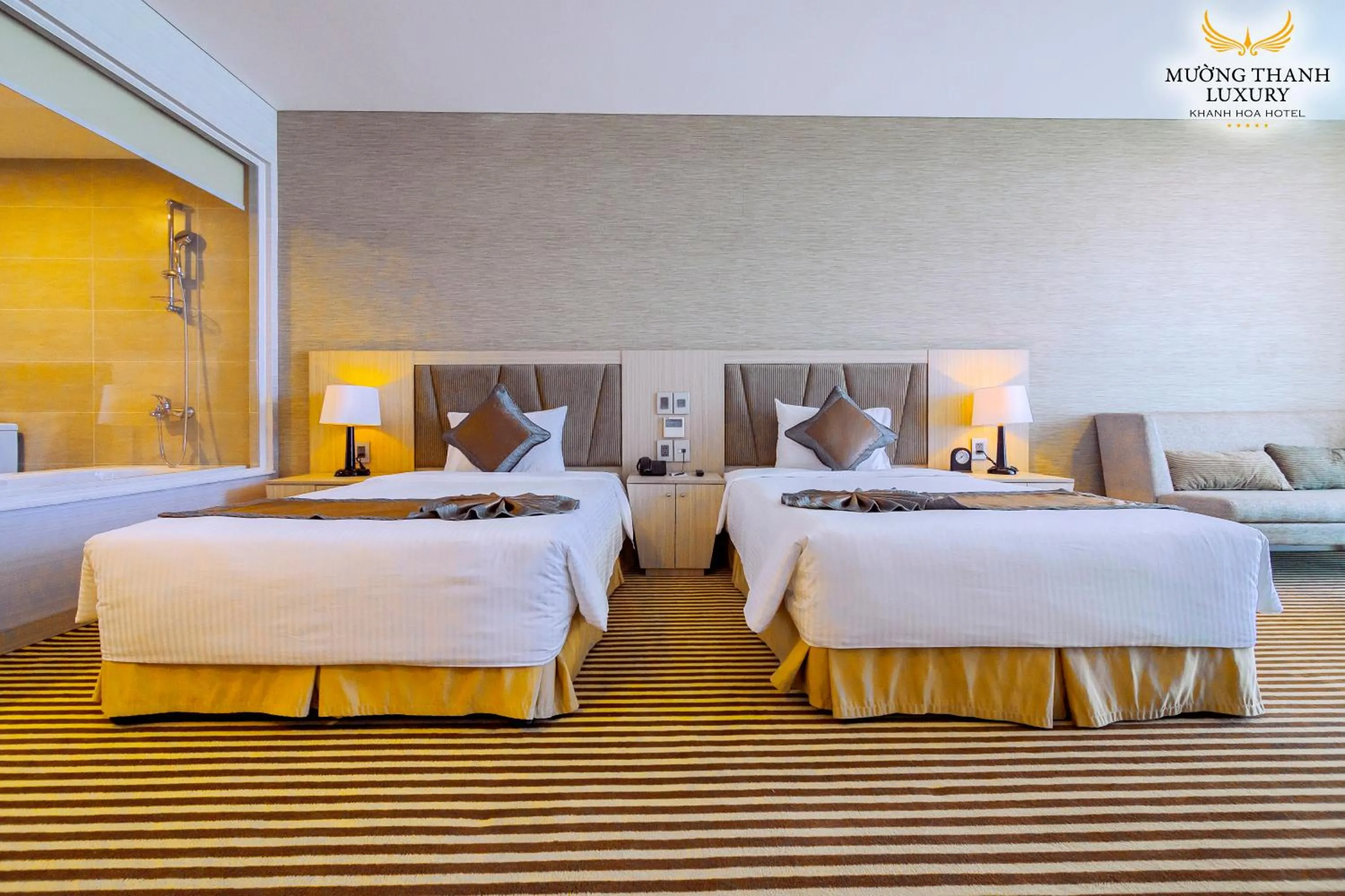 Bed in Muong Thanh Luxury Khanh Hoa