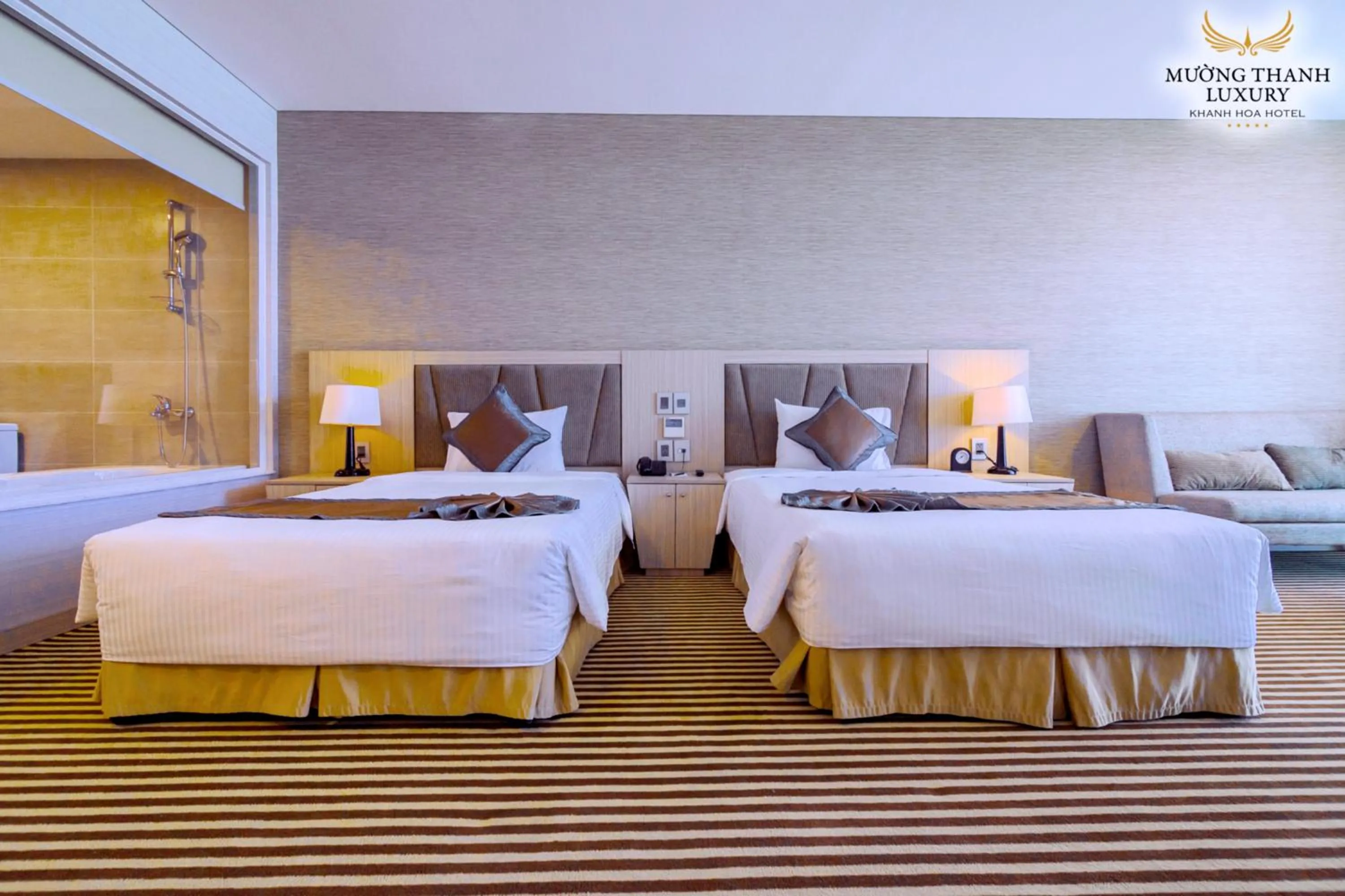 Bed in Muong Thanh Luxury Khanh Hoa