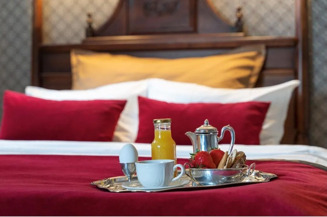 Bed in Grand Hotel Flekkefjord