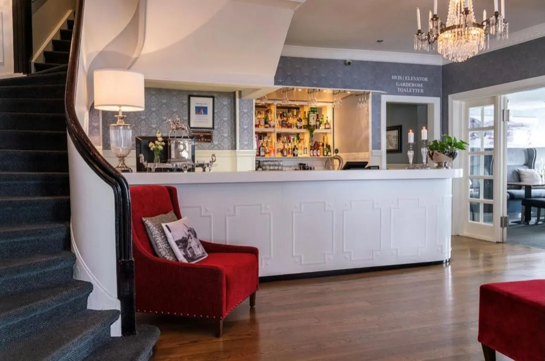 Lobby or reception in Grand Hotel Flekkefjord