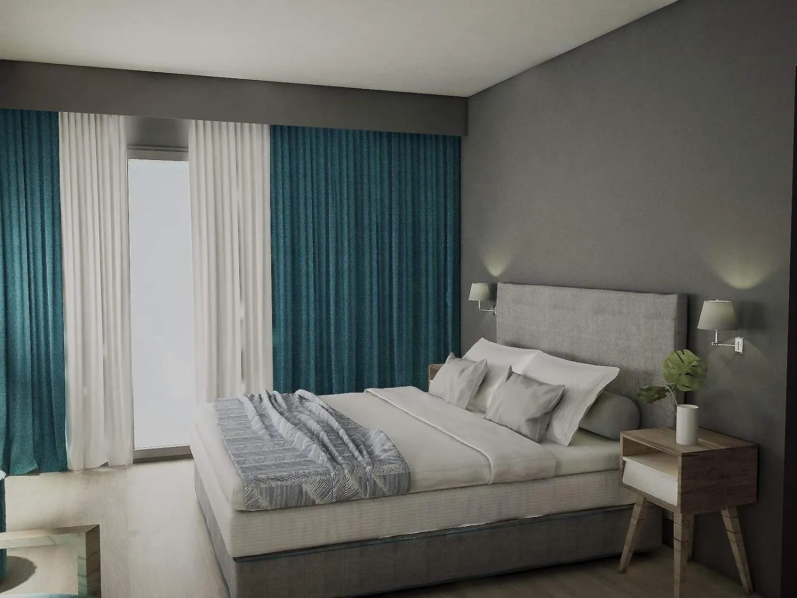 Bed in CHROMA FASHION ROOMS & APARTMENTS