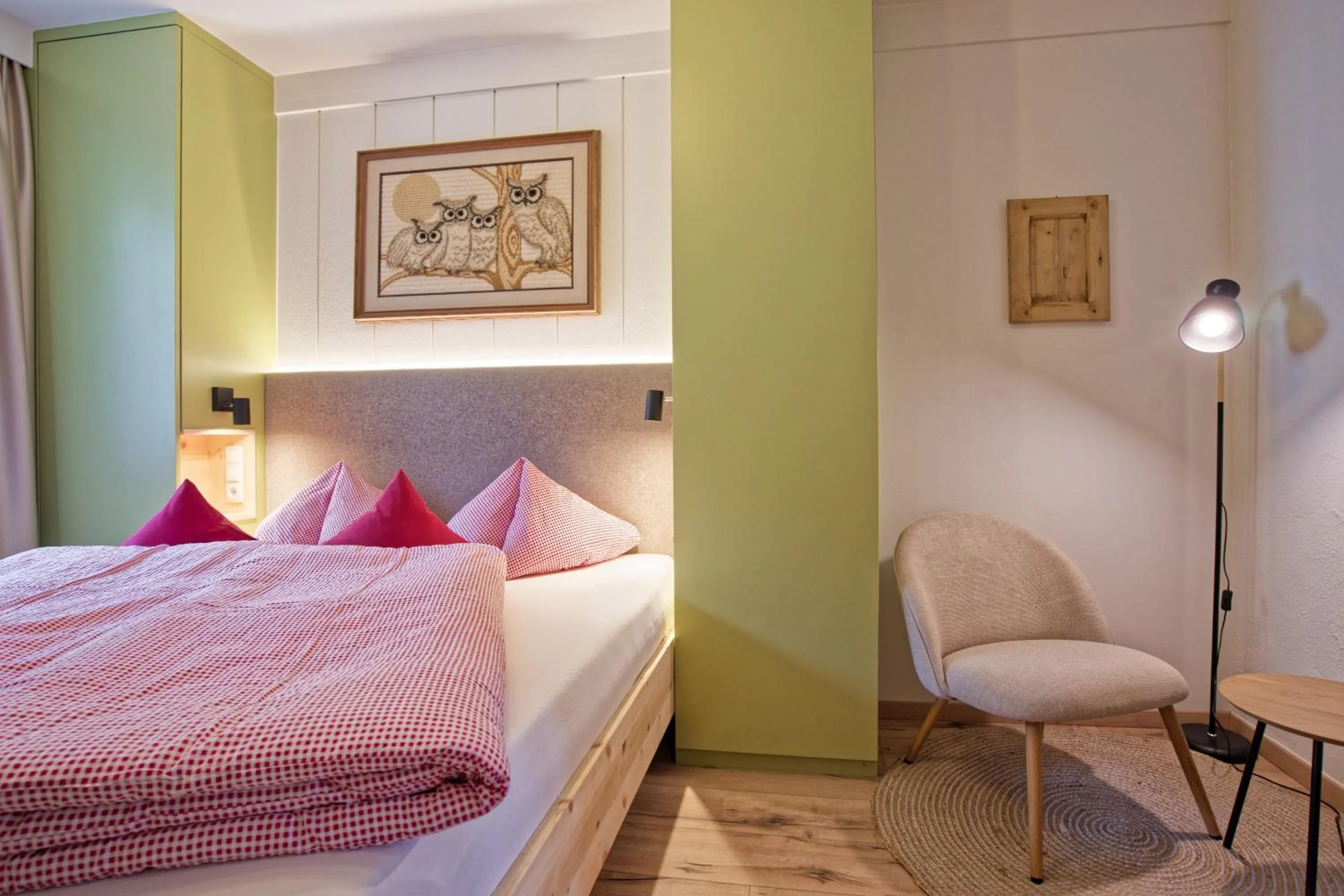 Bed in Bergchalet Hotel Reinerhof