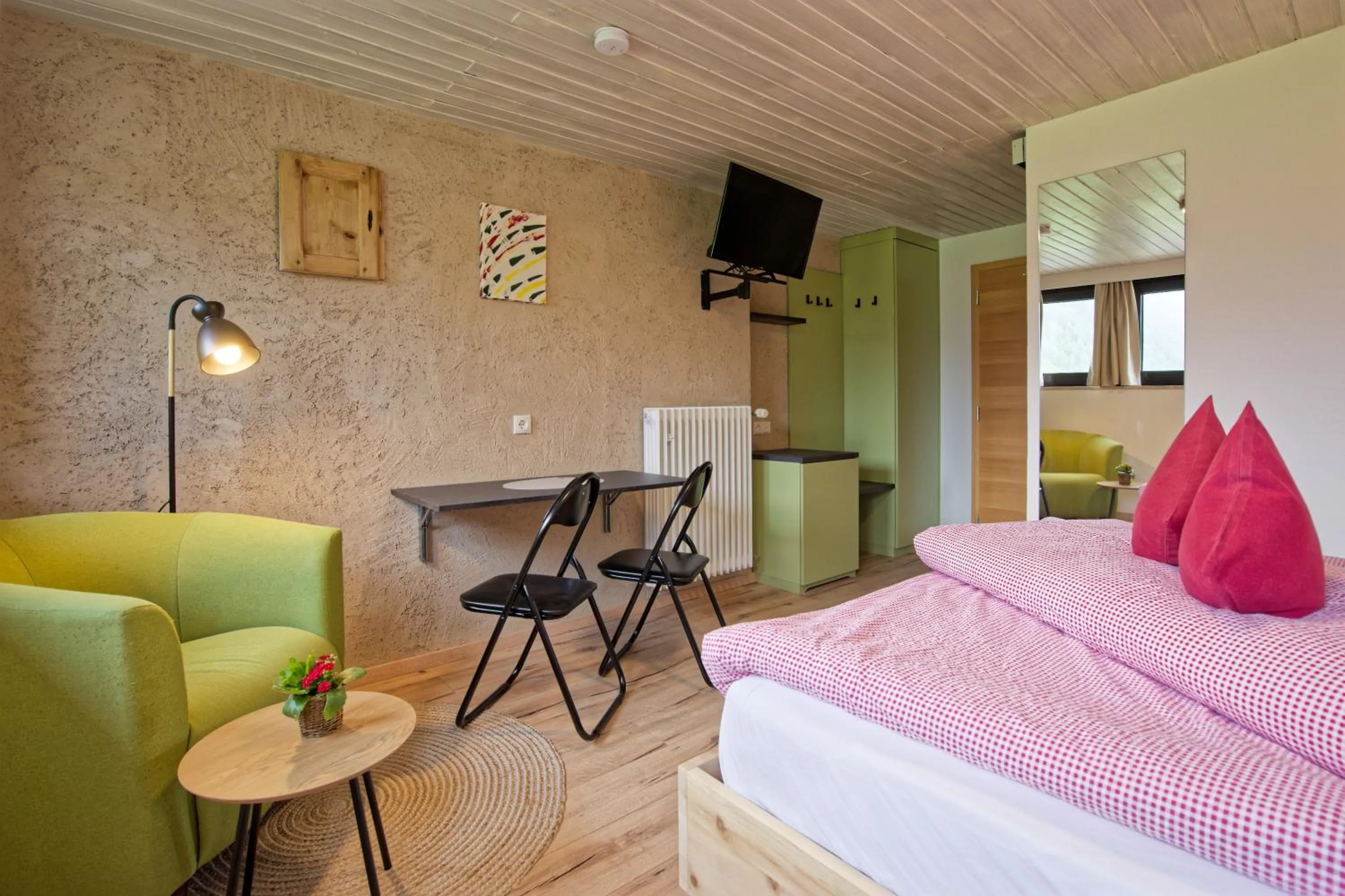 Bed in Bergchalet Hotel Reinerhof