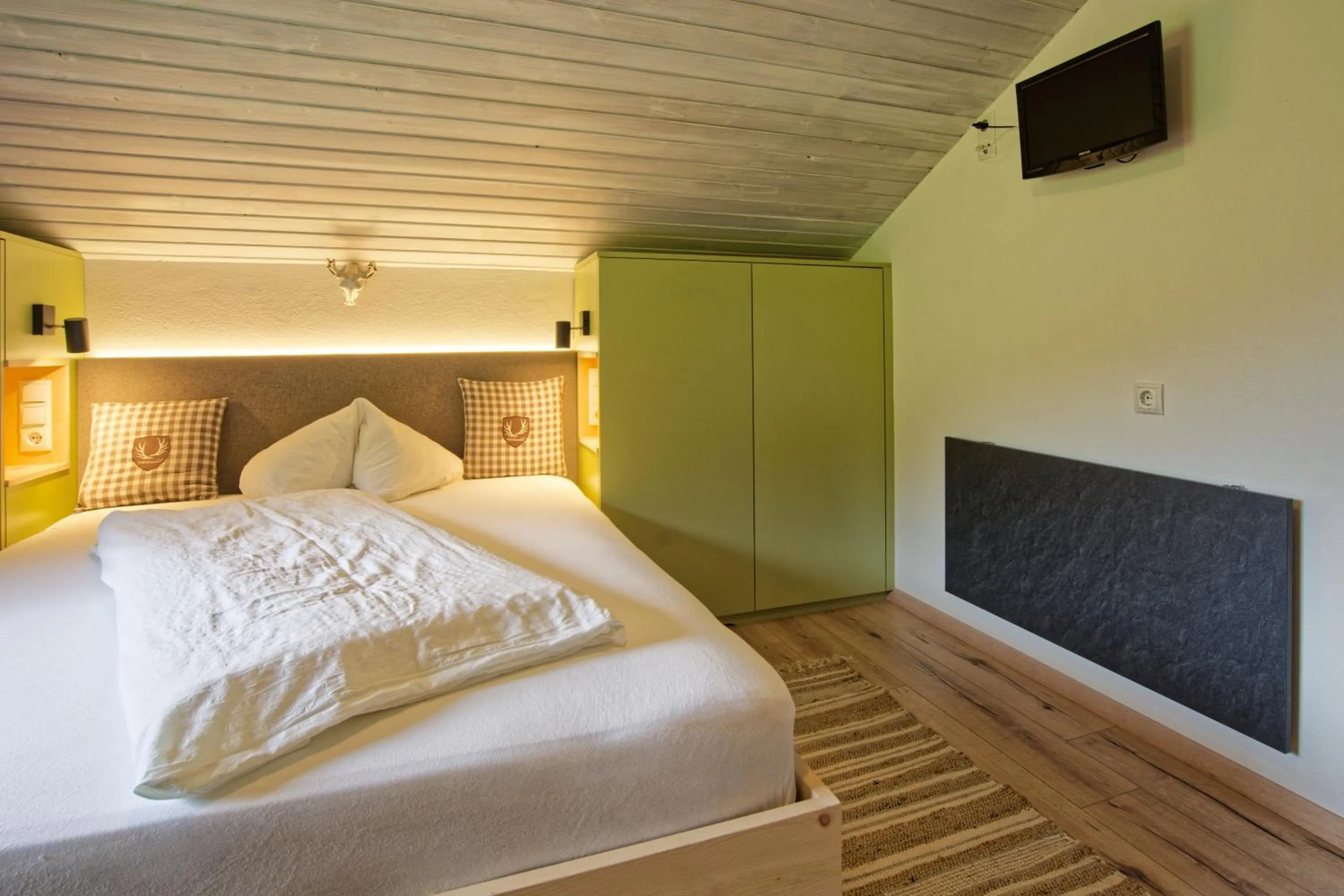 Bed in Bergchalet Hotel Reinerhof