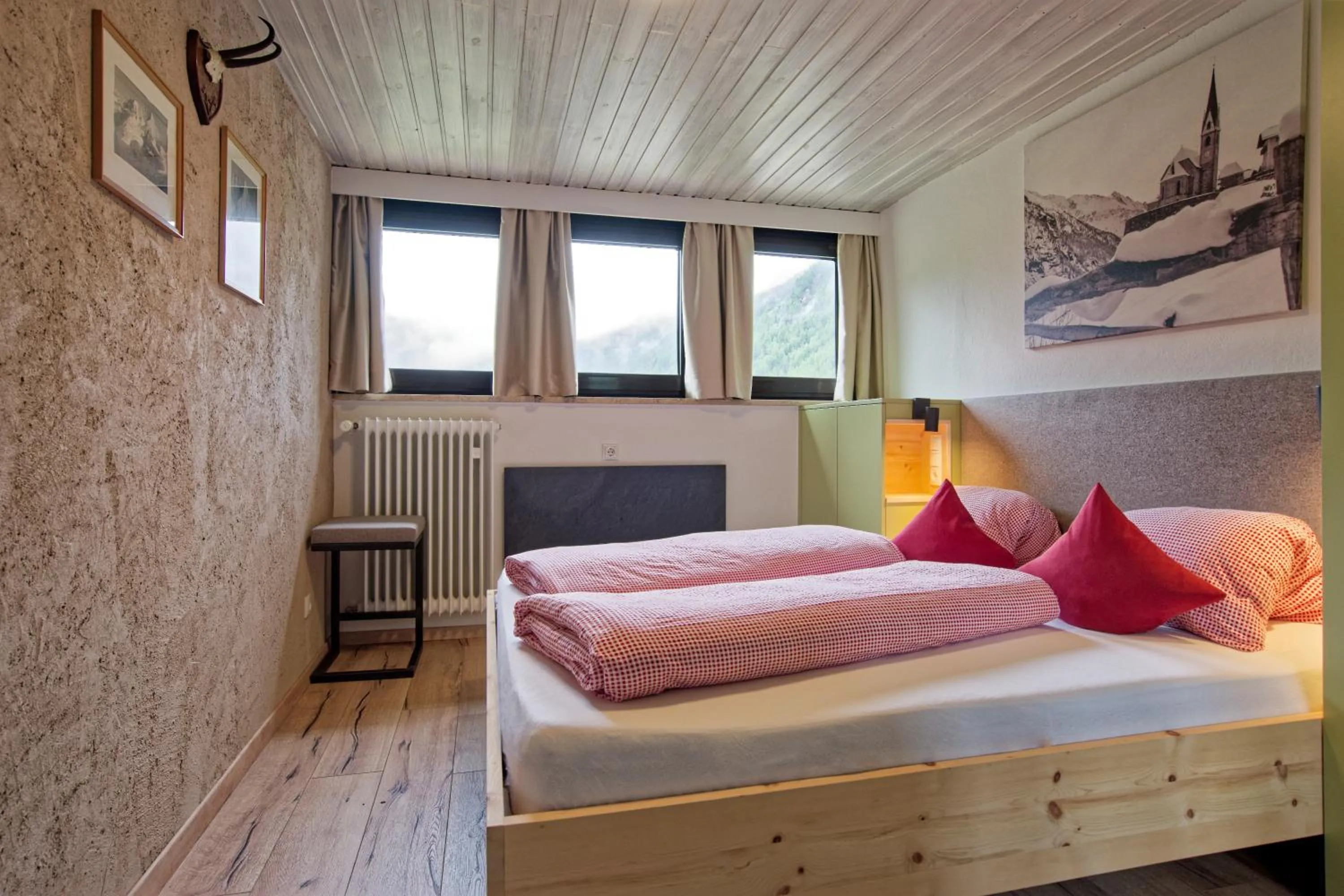 Bed in Bergchalet Hotel Reinerhof