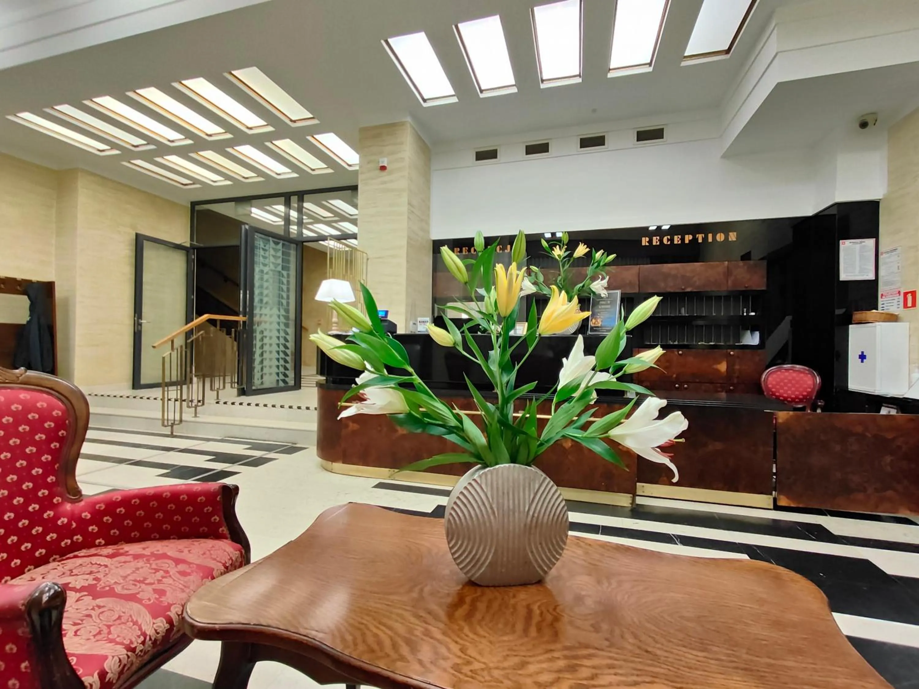 Lobby or reception in Hotel Hutnik