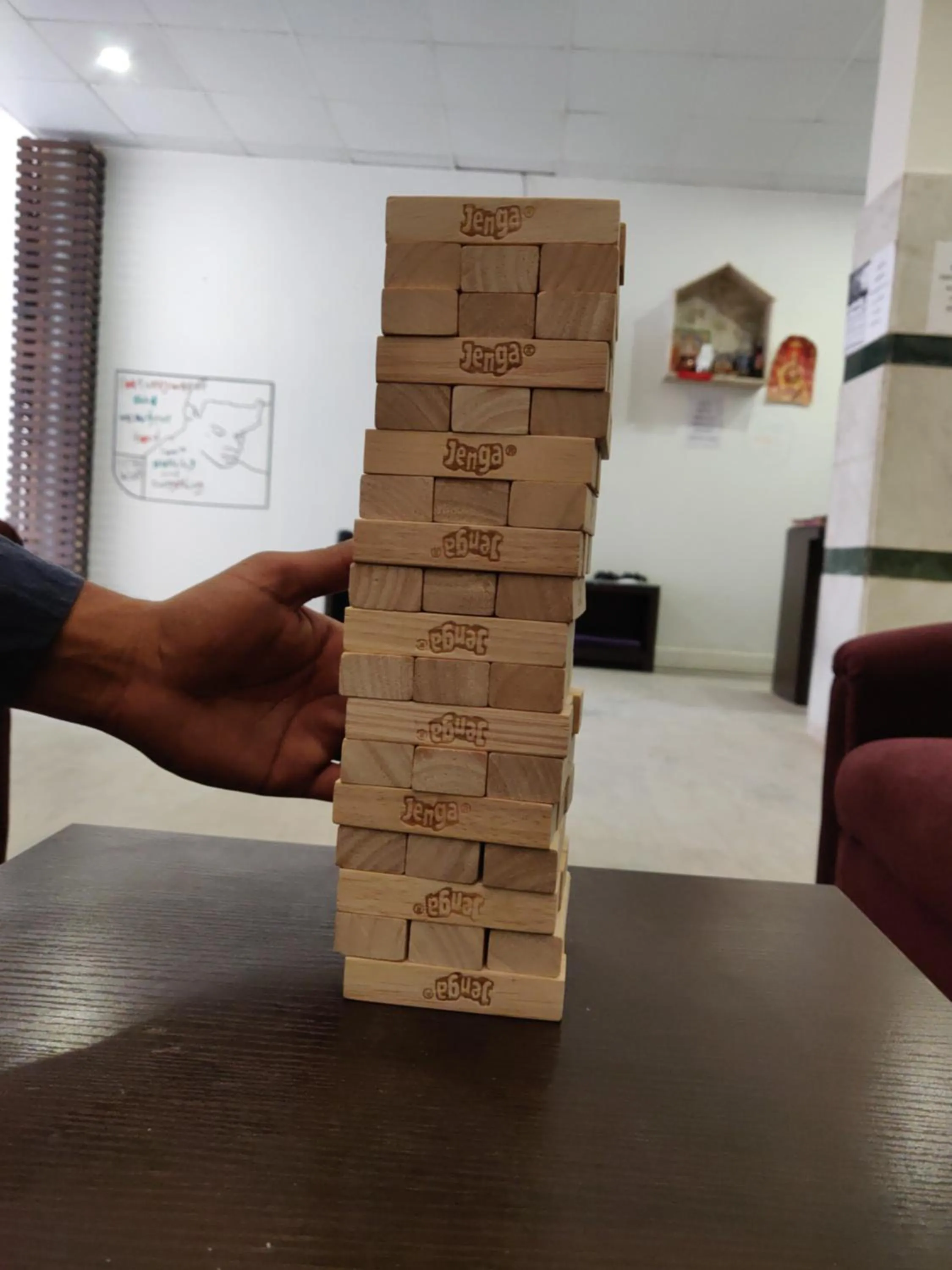 Living room in Joey's Hostel Agra - 200m from Taj Mahal