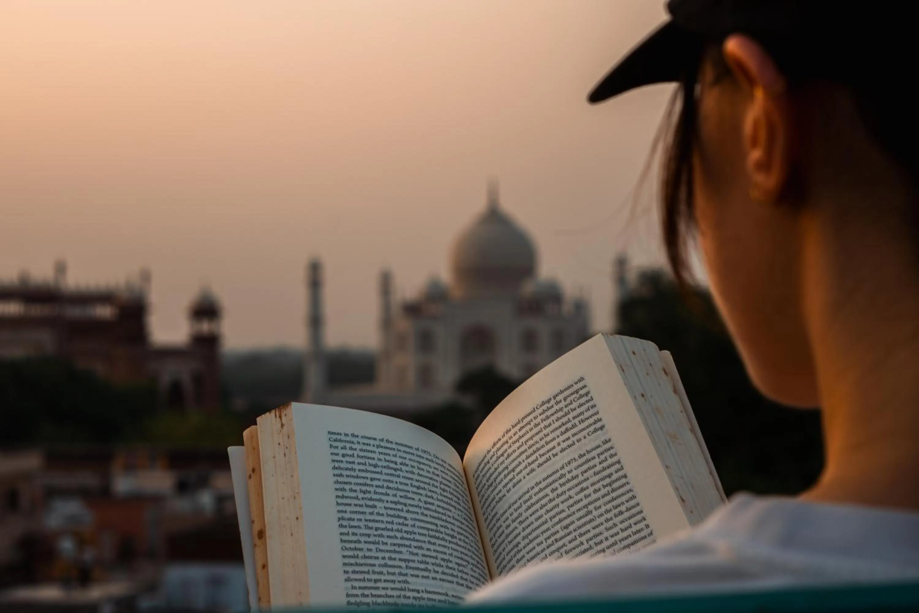 Balcony/Terrace in Joey's Hostel Agra - 200m from Taj Mahal