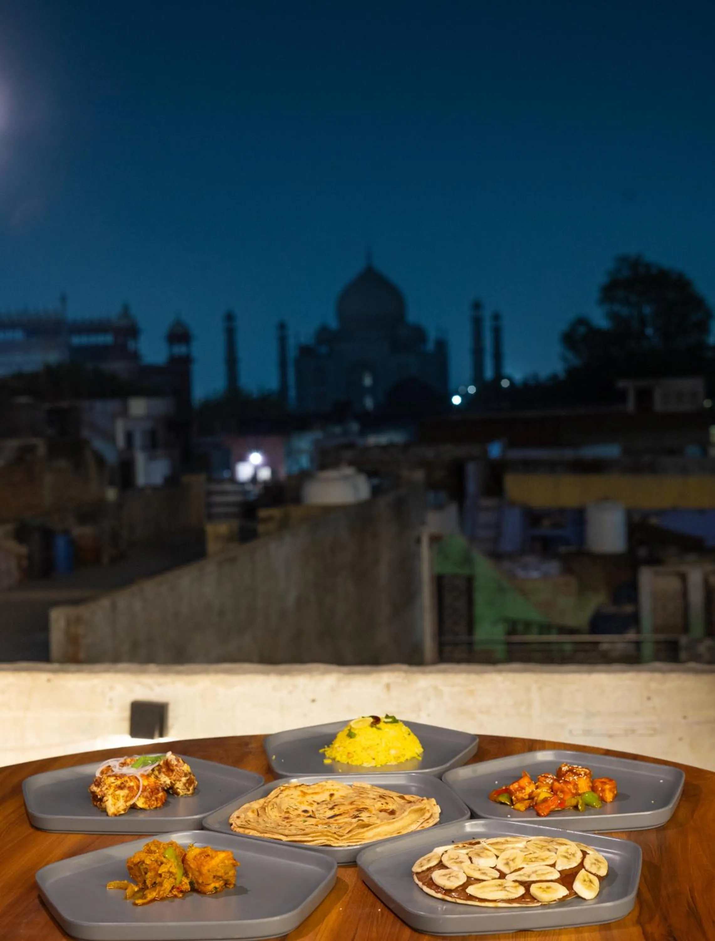 Restaurant/places to eat in Joey's Hostel Agra - 200m from Taj Mahal
