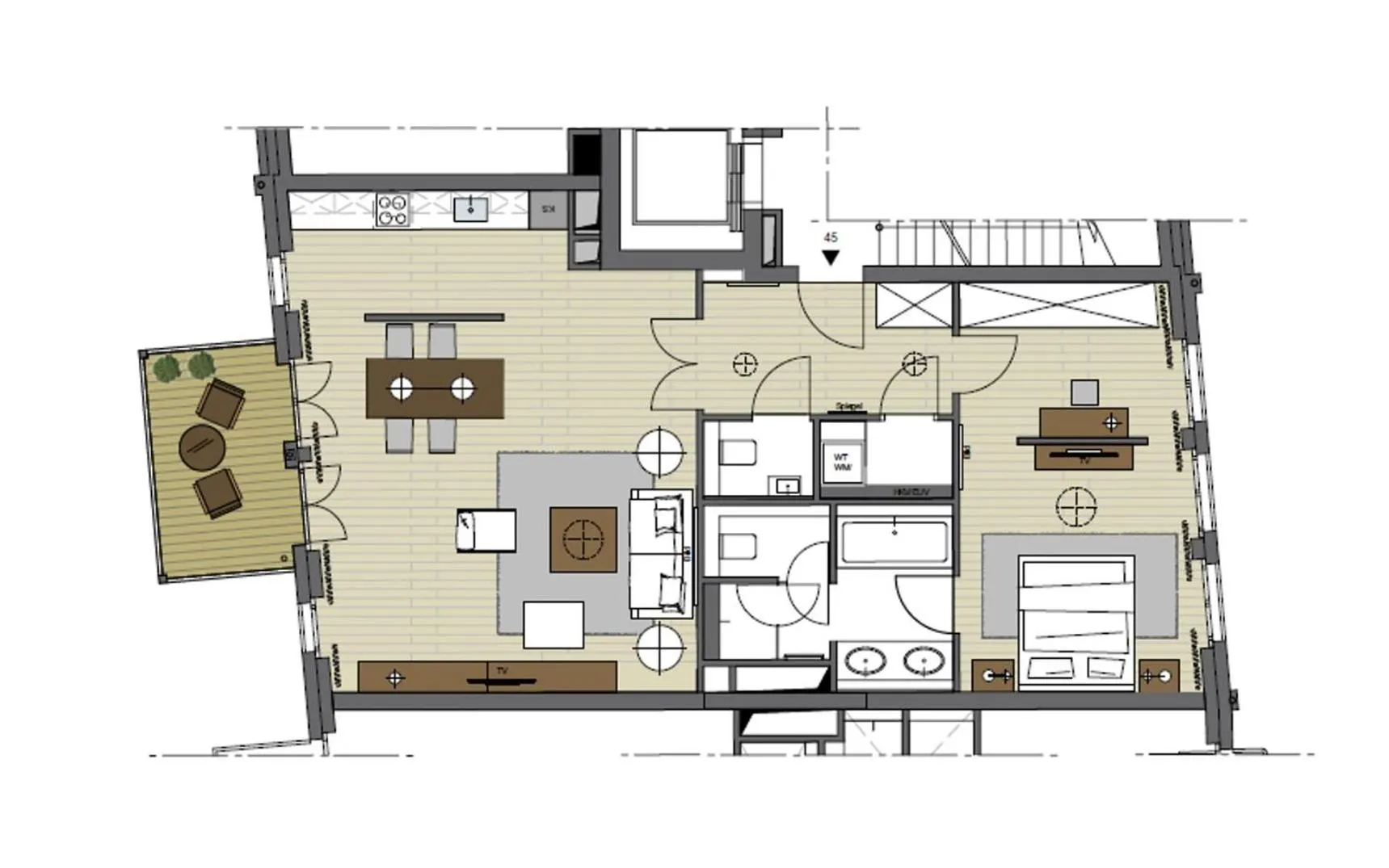 Floor plan in The Wellem Residences