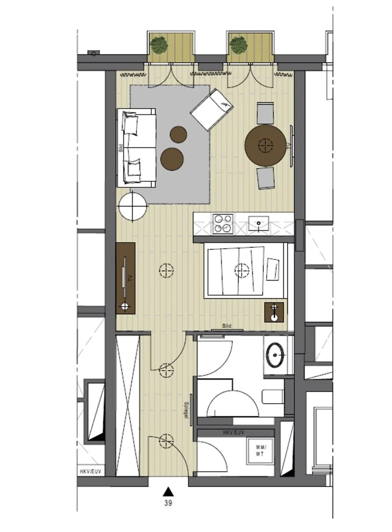 Floor plan in The Wellem Residences