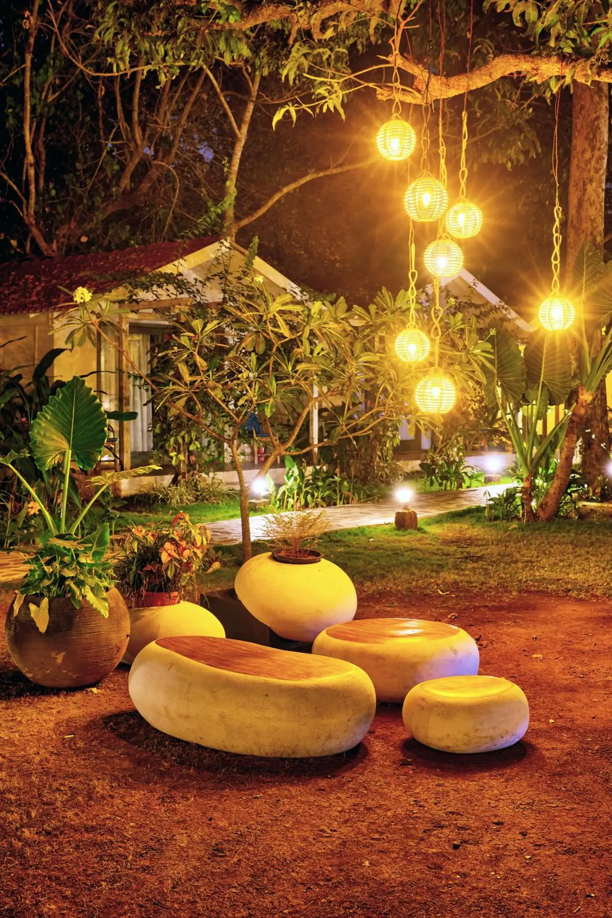 Garden view in Blu Resorts Garden view in Blu Resorts