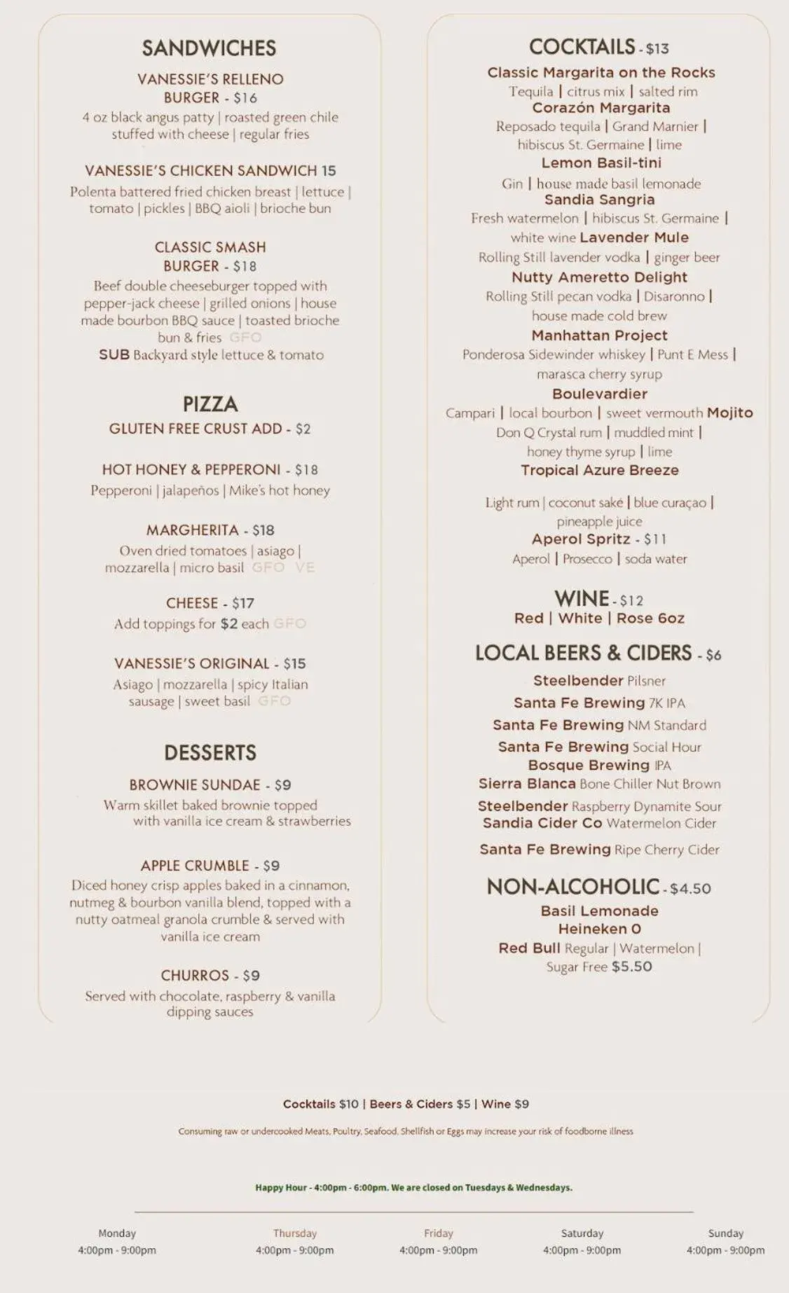 Food and drinks in Inn at Vanessie Food and drinks in Inn at Vanessie