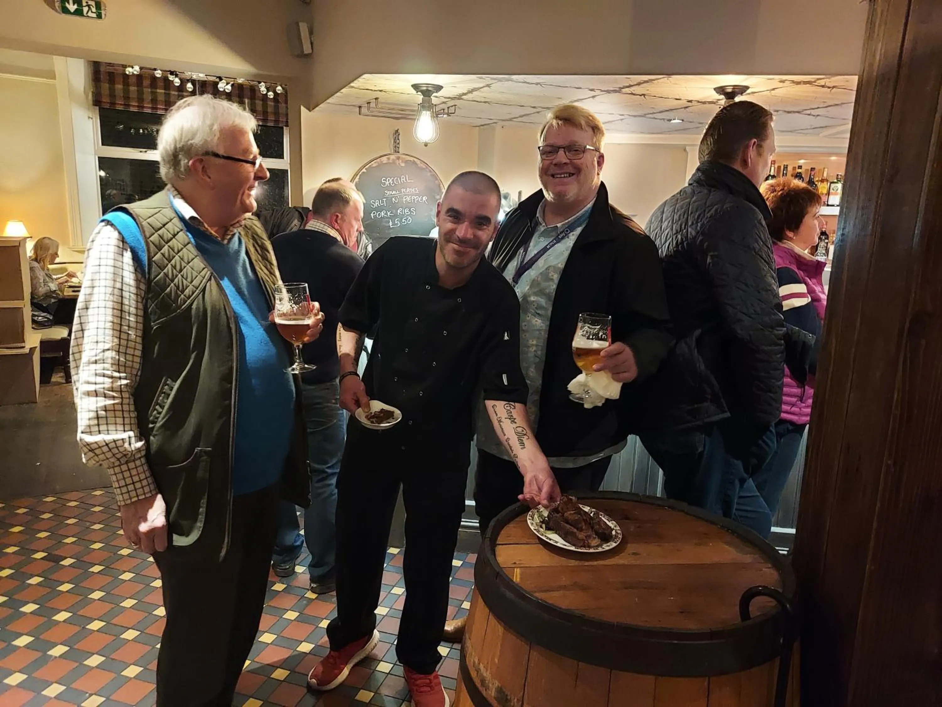 People in Trawden Arms Community Owned Pub