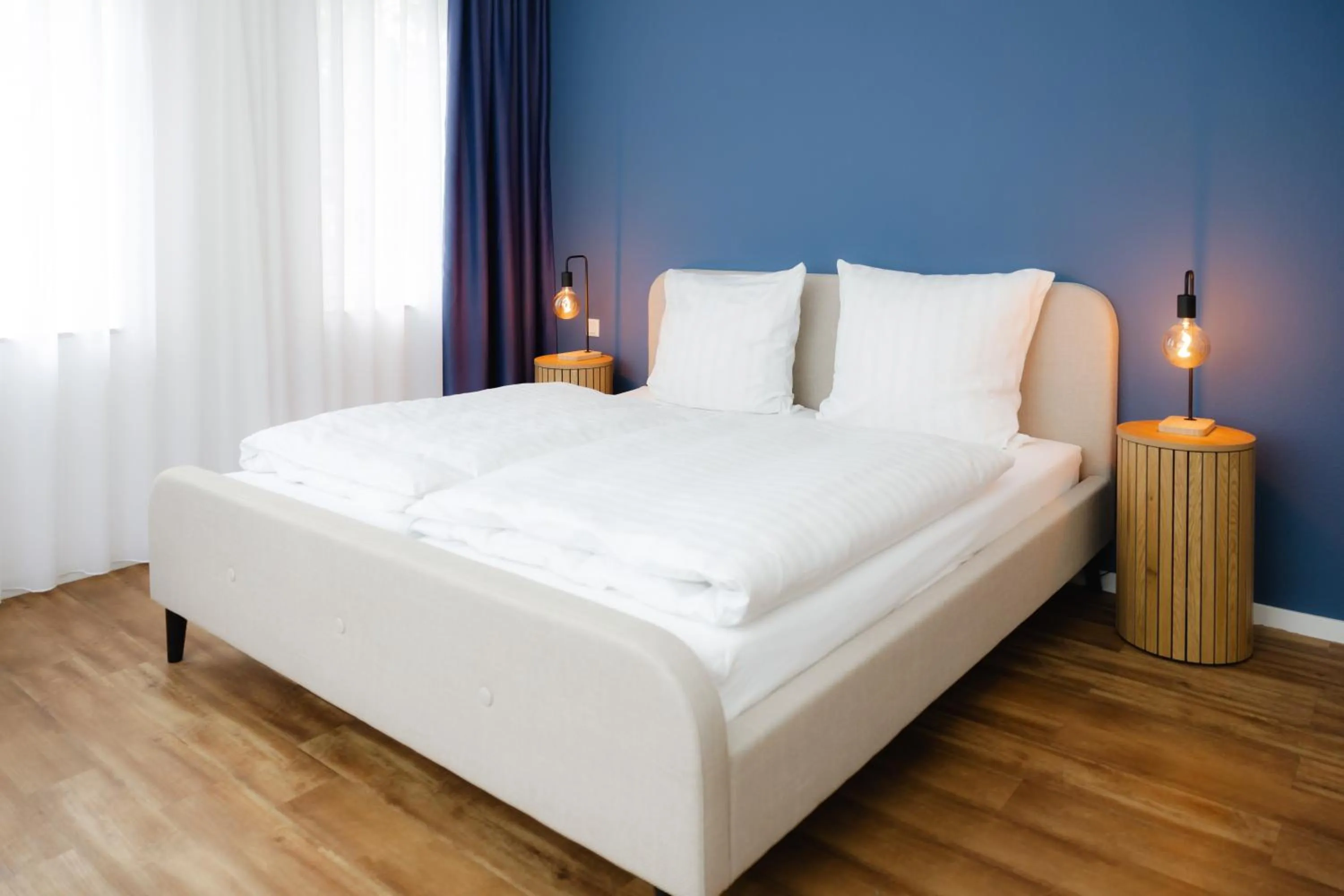 Photo of the whole room, Bed in Fährhaus Kollmar