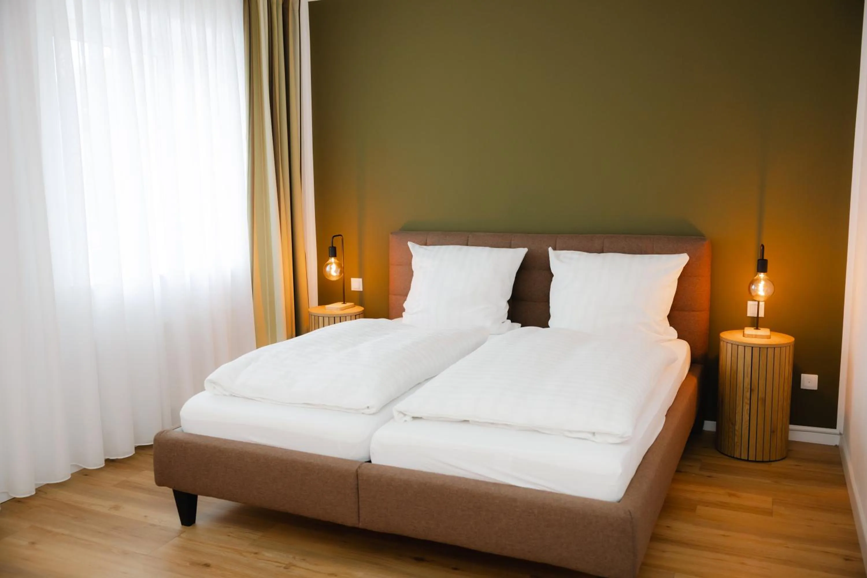 Photo of the whole room, Bed in Fährhaus Kollmar