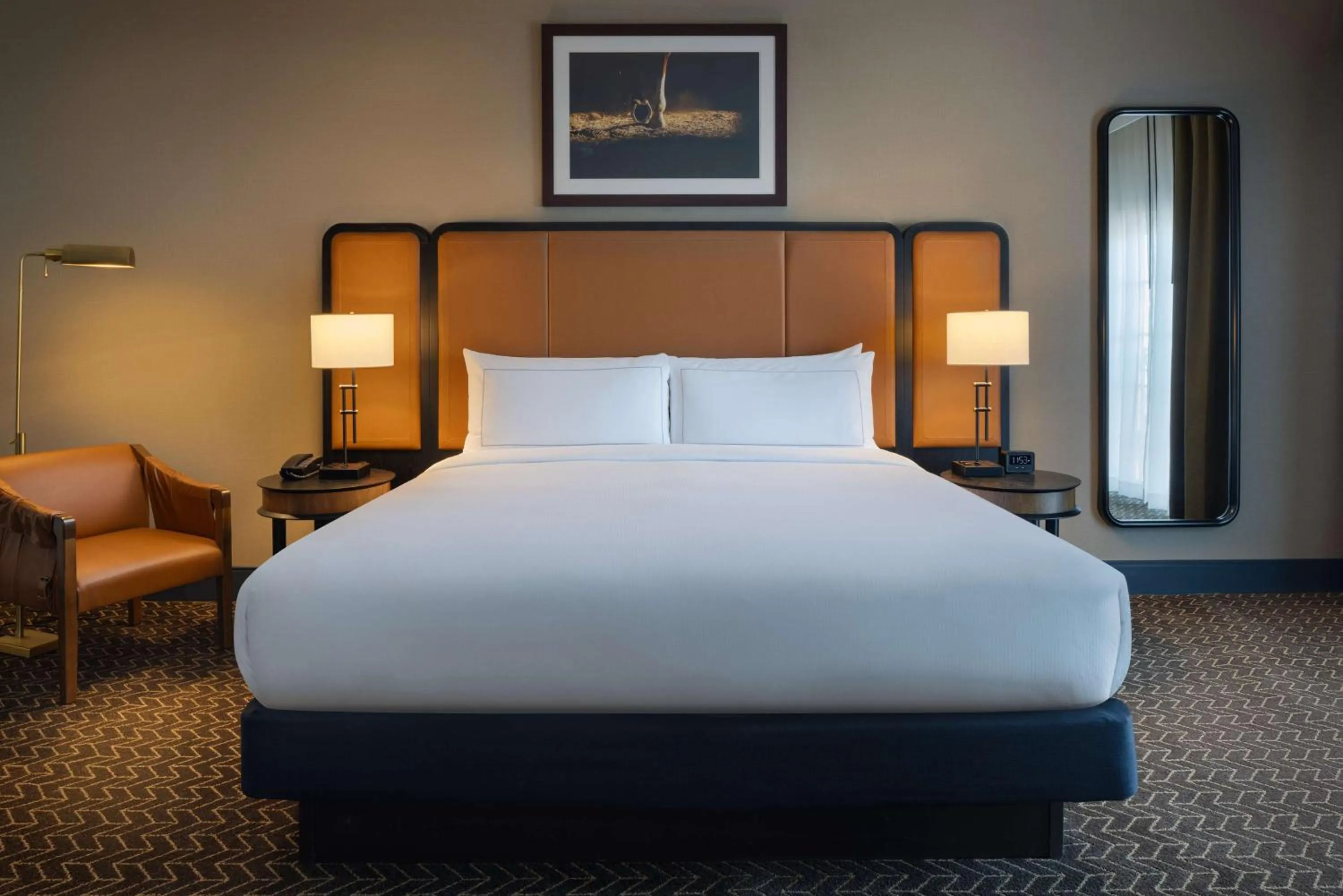 Bed in DoubleTree Suites by Hilton Lexington