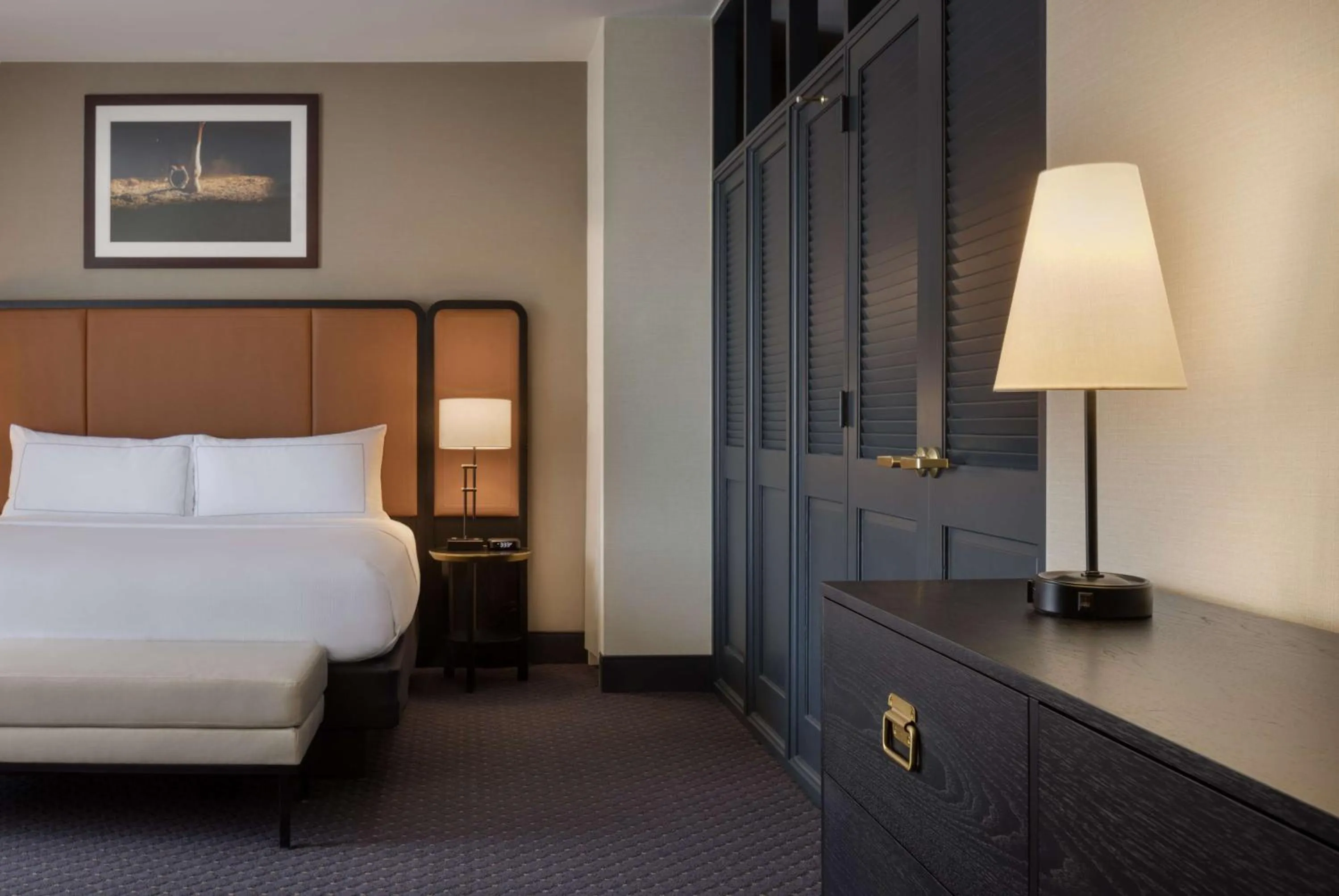 Bed in DoubleTree Suites by Hilton Lexington