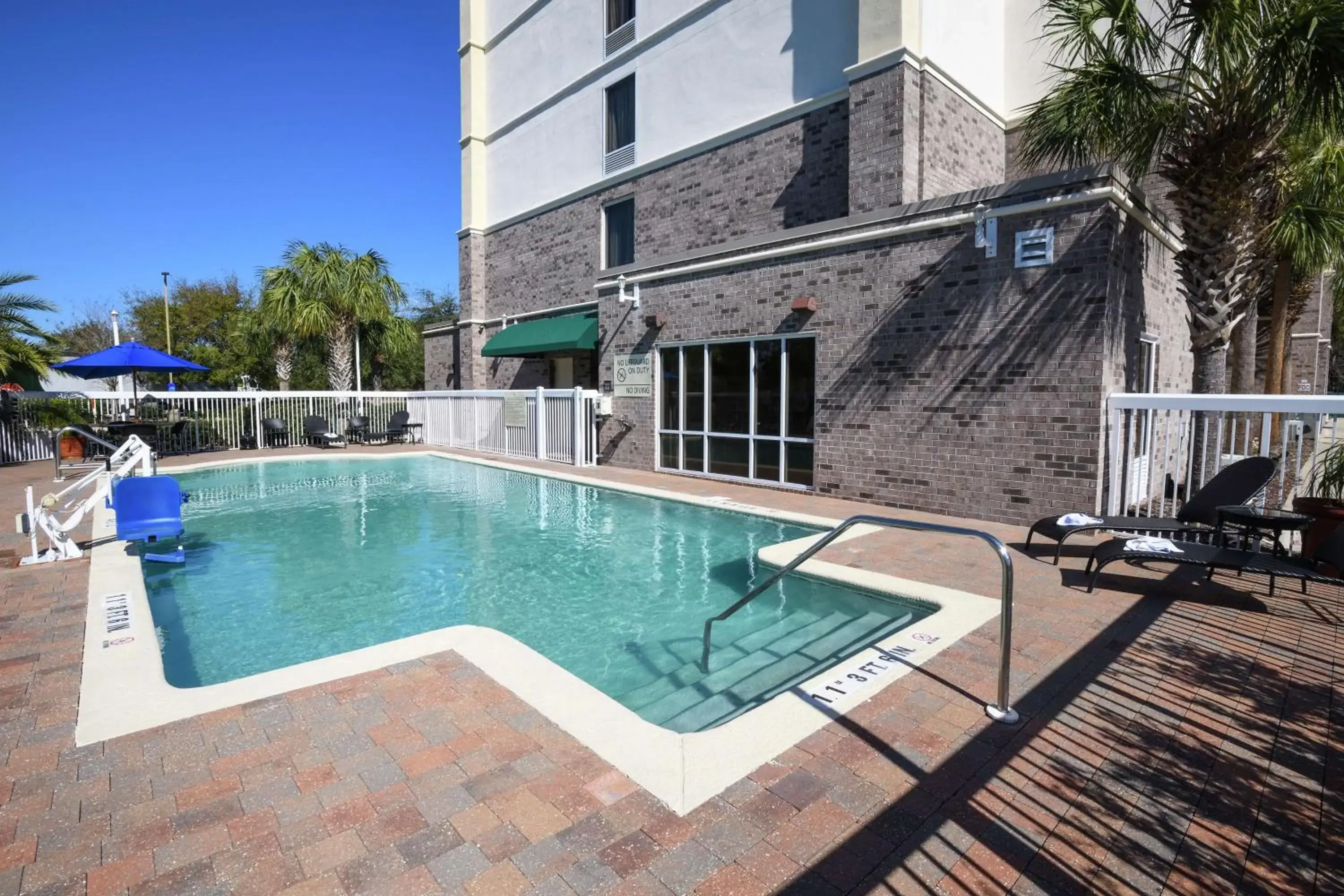 Pool view in Hampton Inn Jacksonville - East Regency Square Pool view in Hampton Inn Jacksonville - East Regency Square