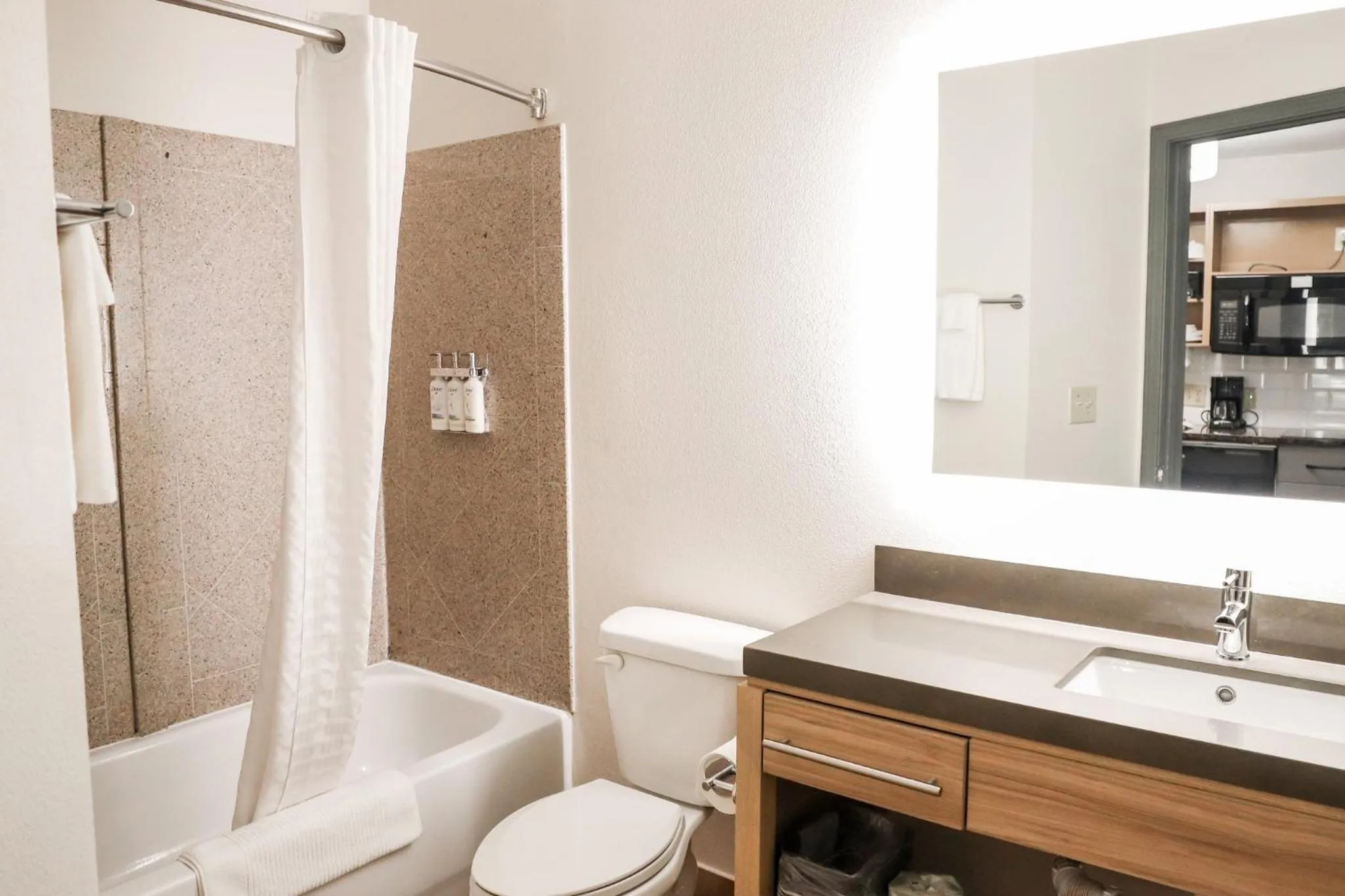 Bathroom in Candlewood Suites Richmond Airport by IHG