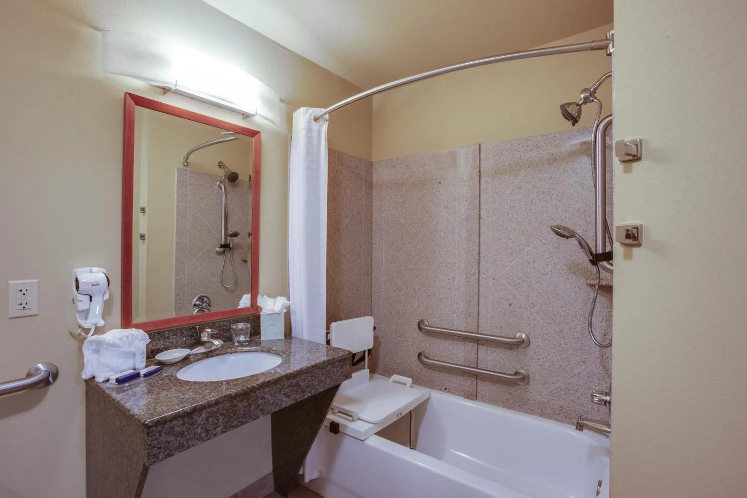 Bathroom in Candlewood Suites Richmond Airport by IHG Bathroom in Candlewood Suites Richmond Airport by IHG