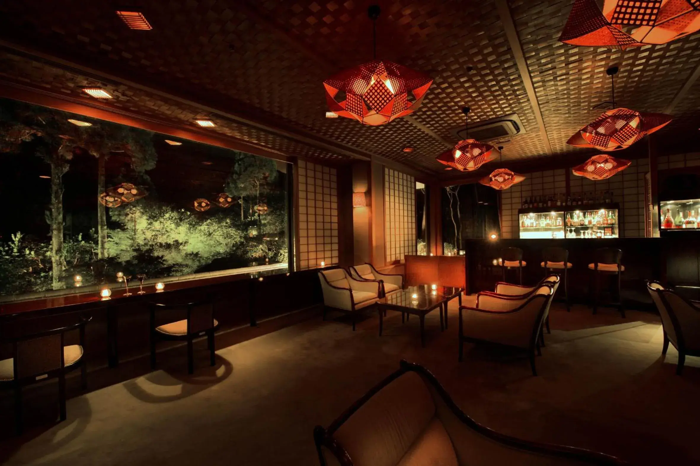 Lounge or bar in Oku Yugawara Tsubaki Lounge or bar in Oku Yugawara Tsubaki