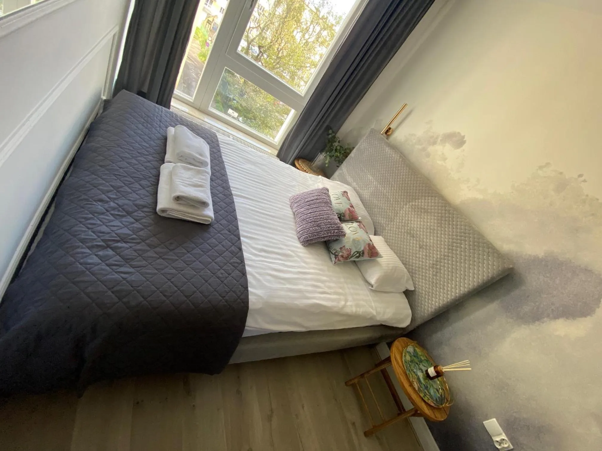 Bed in Sleepy3city Apartments Batorego 9