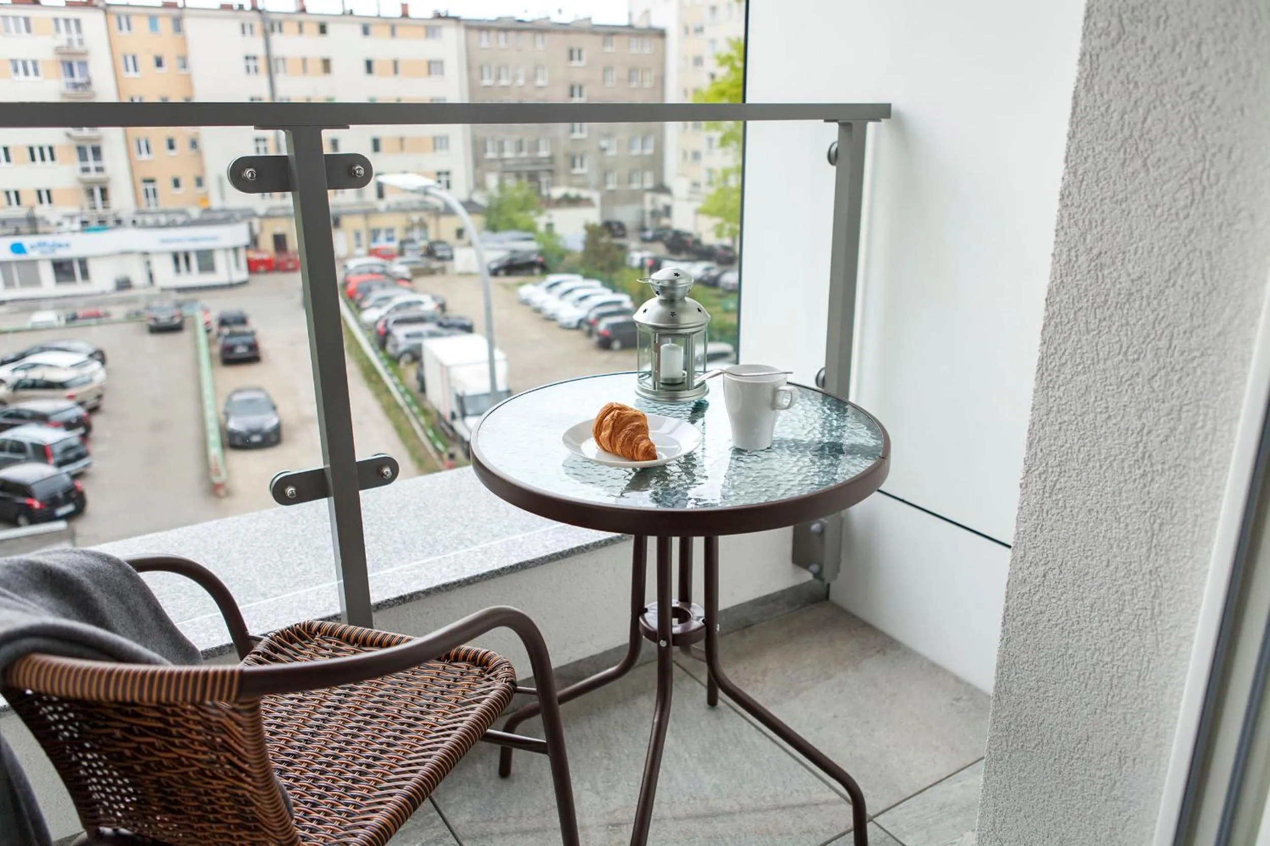 Balcony/Terrace in Sleepy3city Apartments Batorego 9