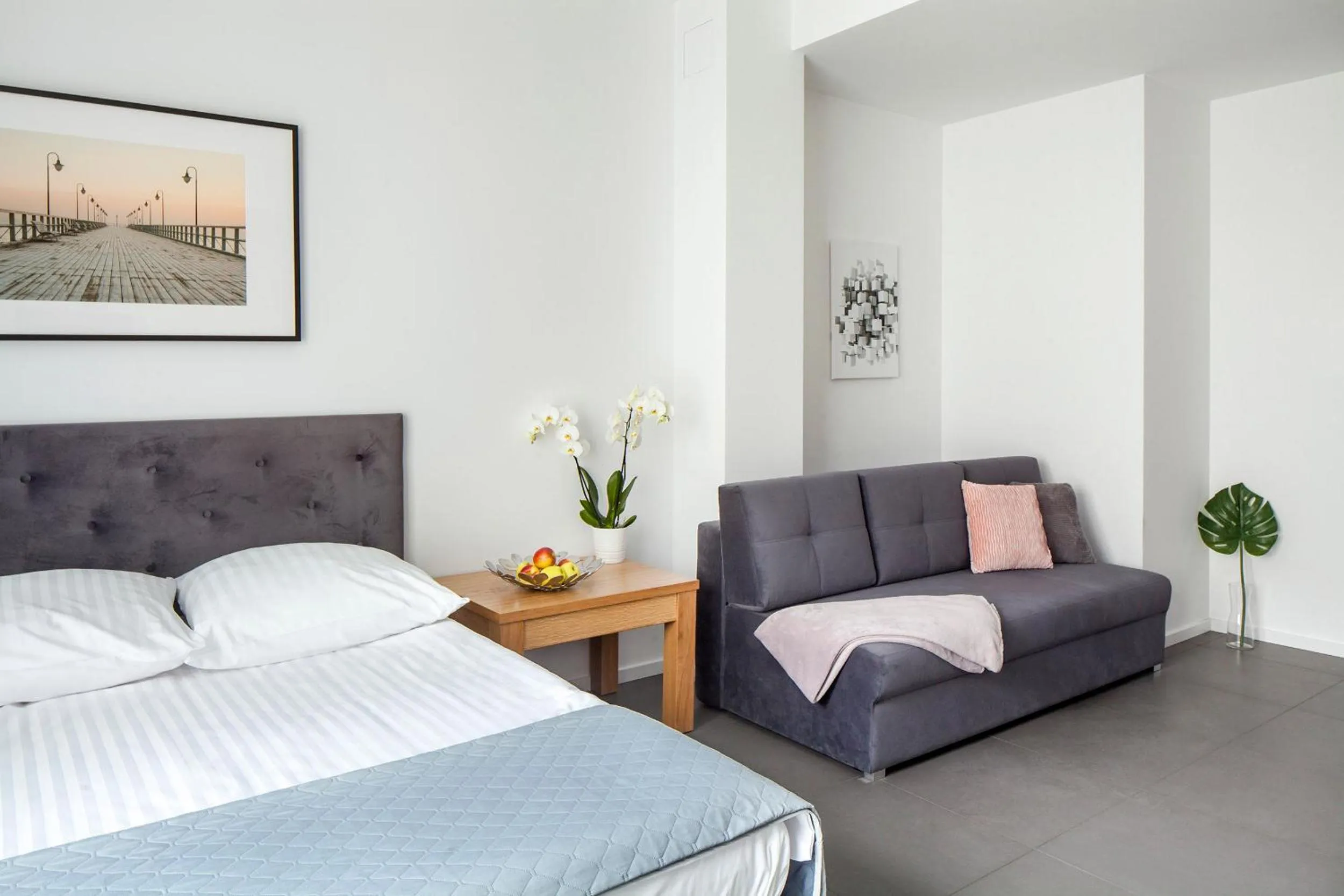 Bed in Sleepy3city Apartments Batorego 9