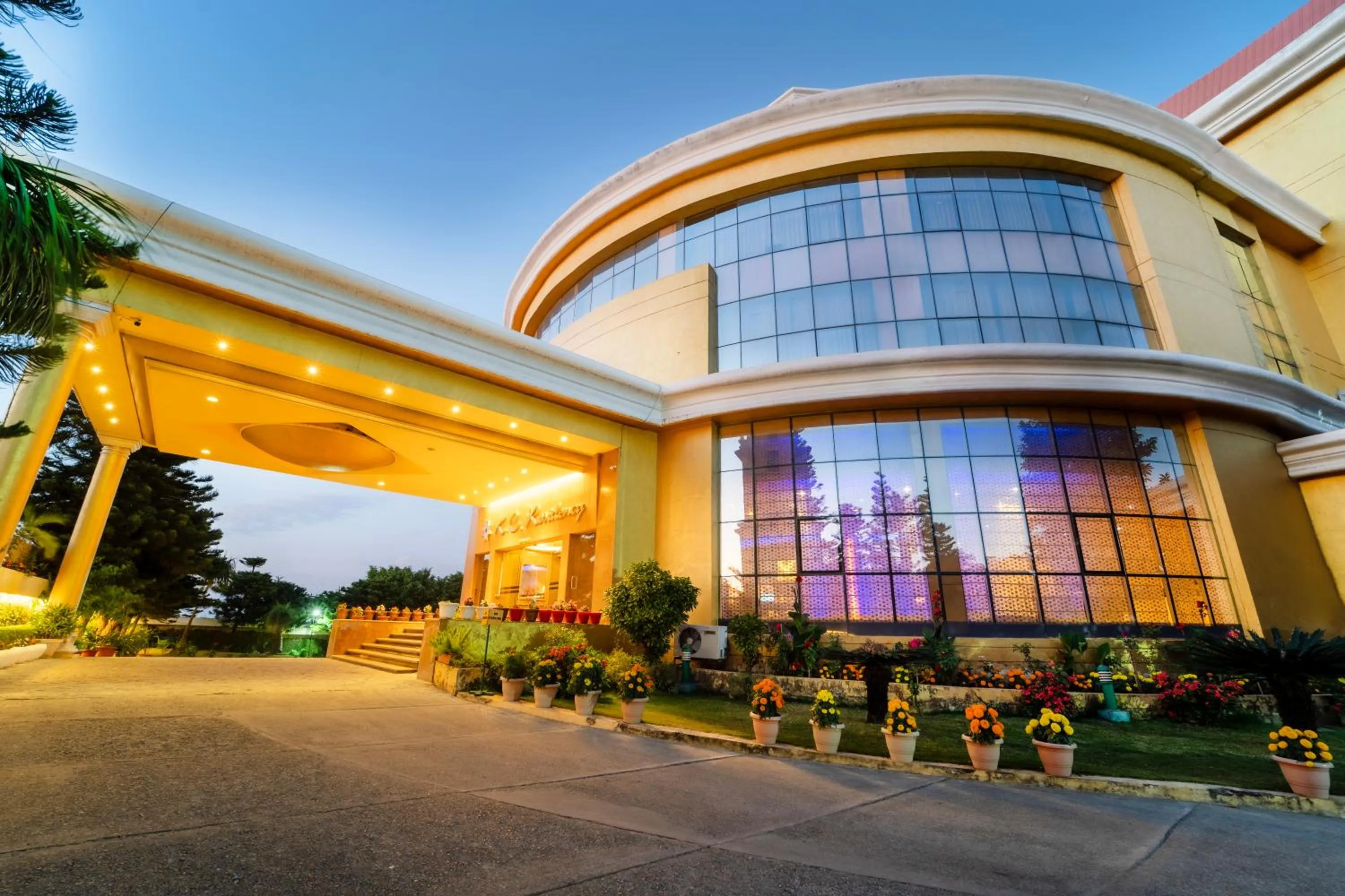 Facade/entrance in K C Residency Katra