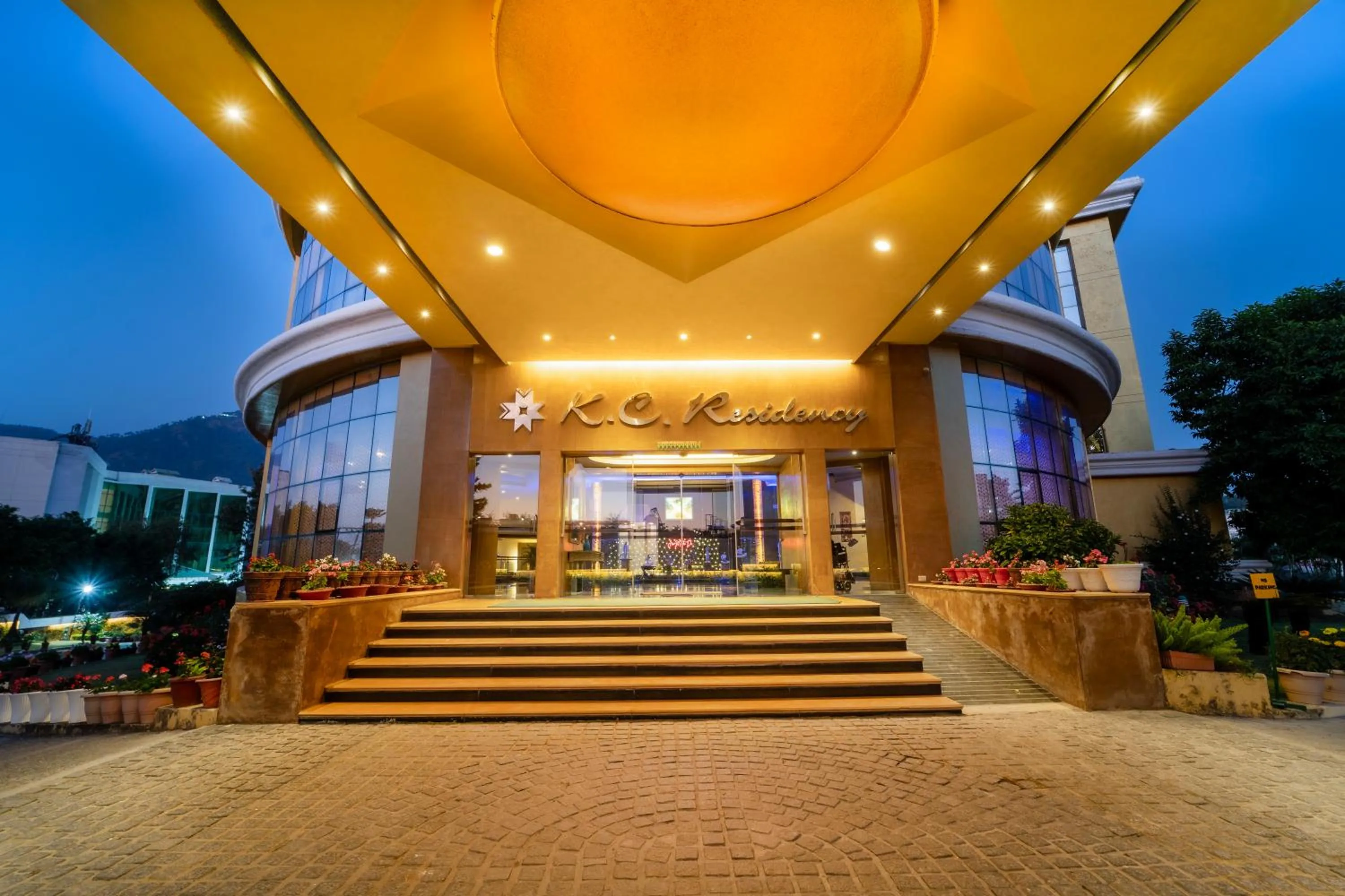 Facade/entrance in K C Residency Katra