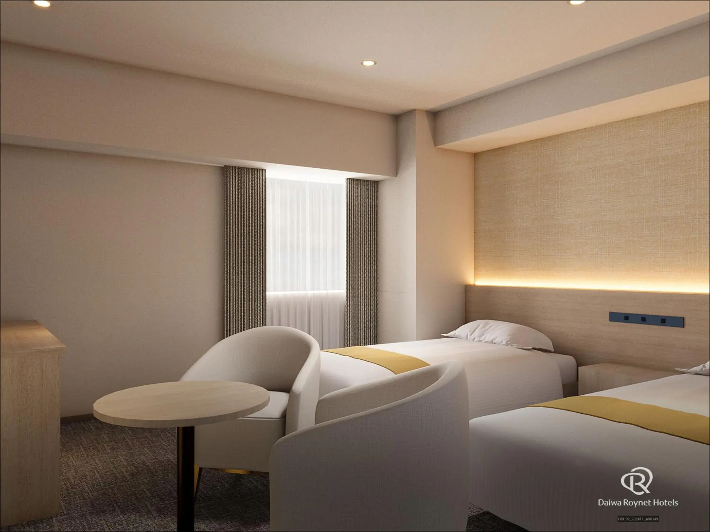 Bed in Daiwa Roynet Hotel Mito Bed in Daiwa Roynet Hotel Mito