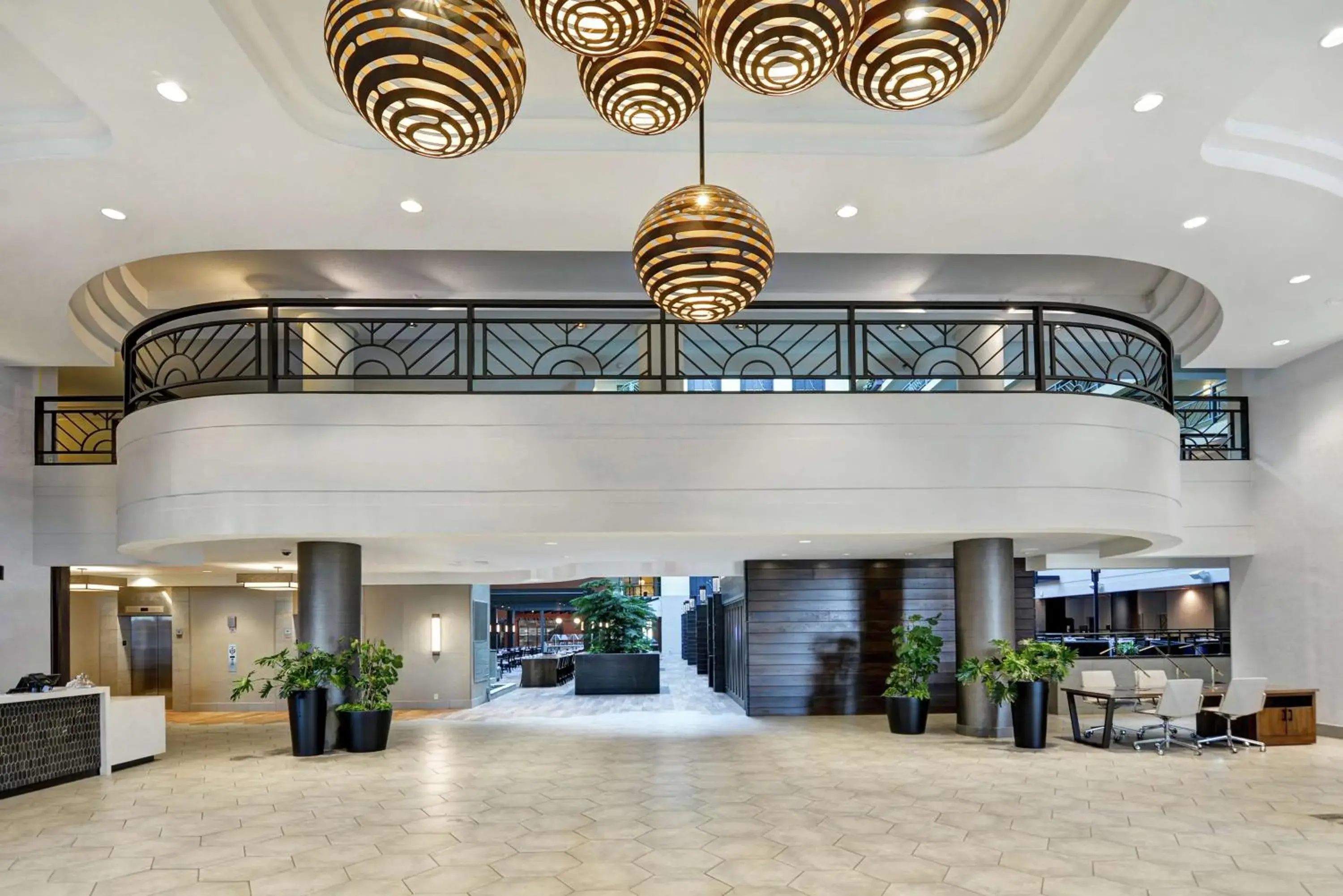 Lobby or reception in Embassy Suites by Hilton Minneapolis Airport Lobby or reception in Embassy Suites by Hilton Minneapolis Airport
