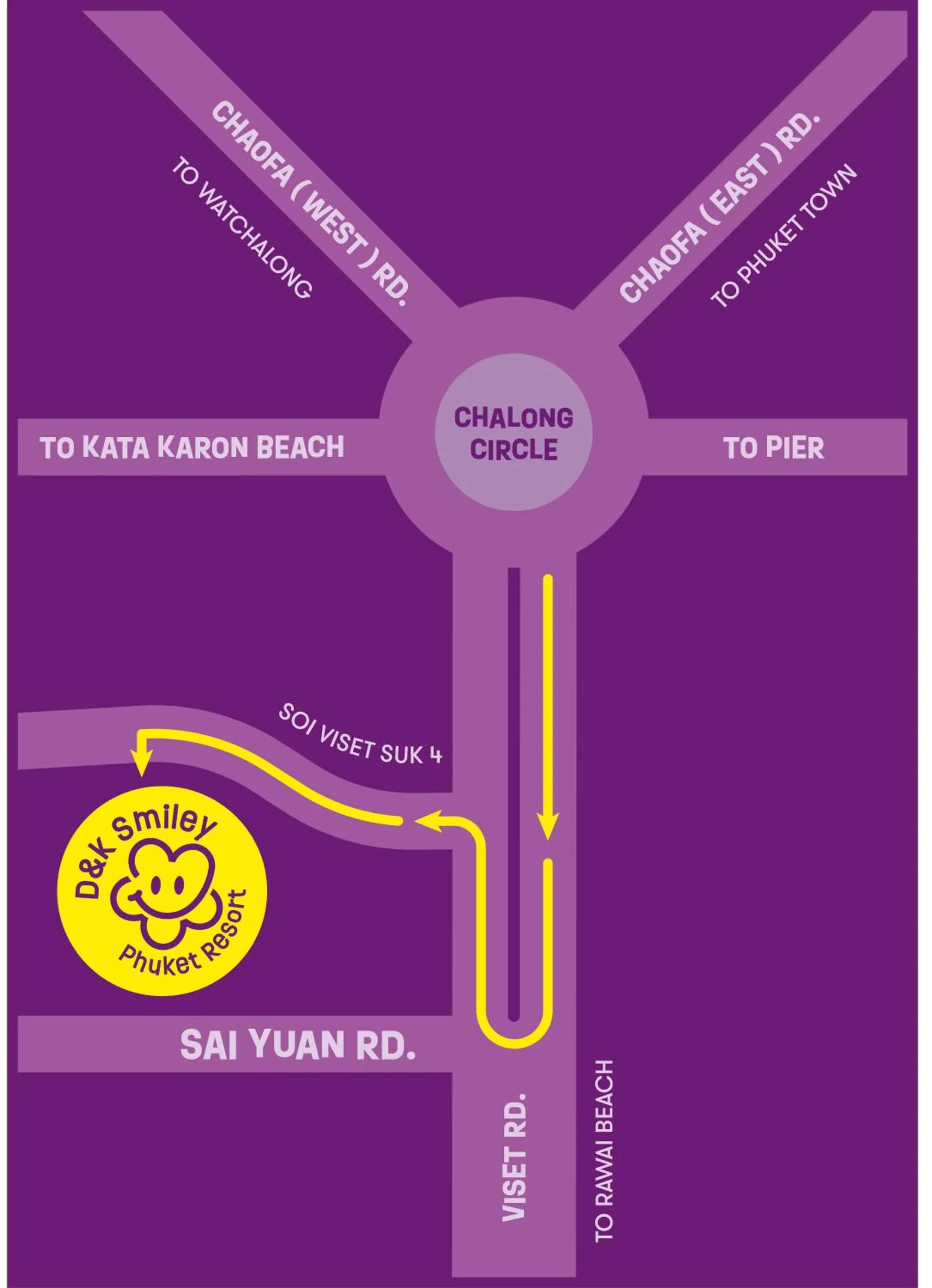 Location in D&K Smiley Phuket Resort