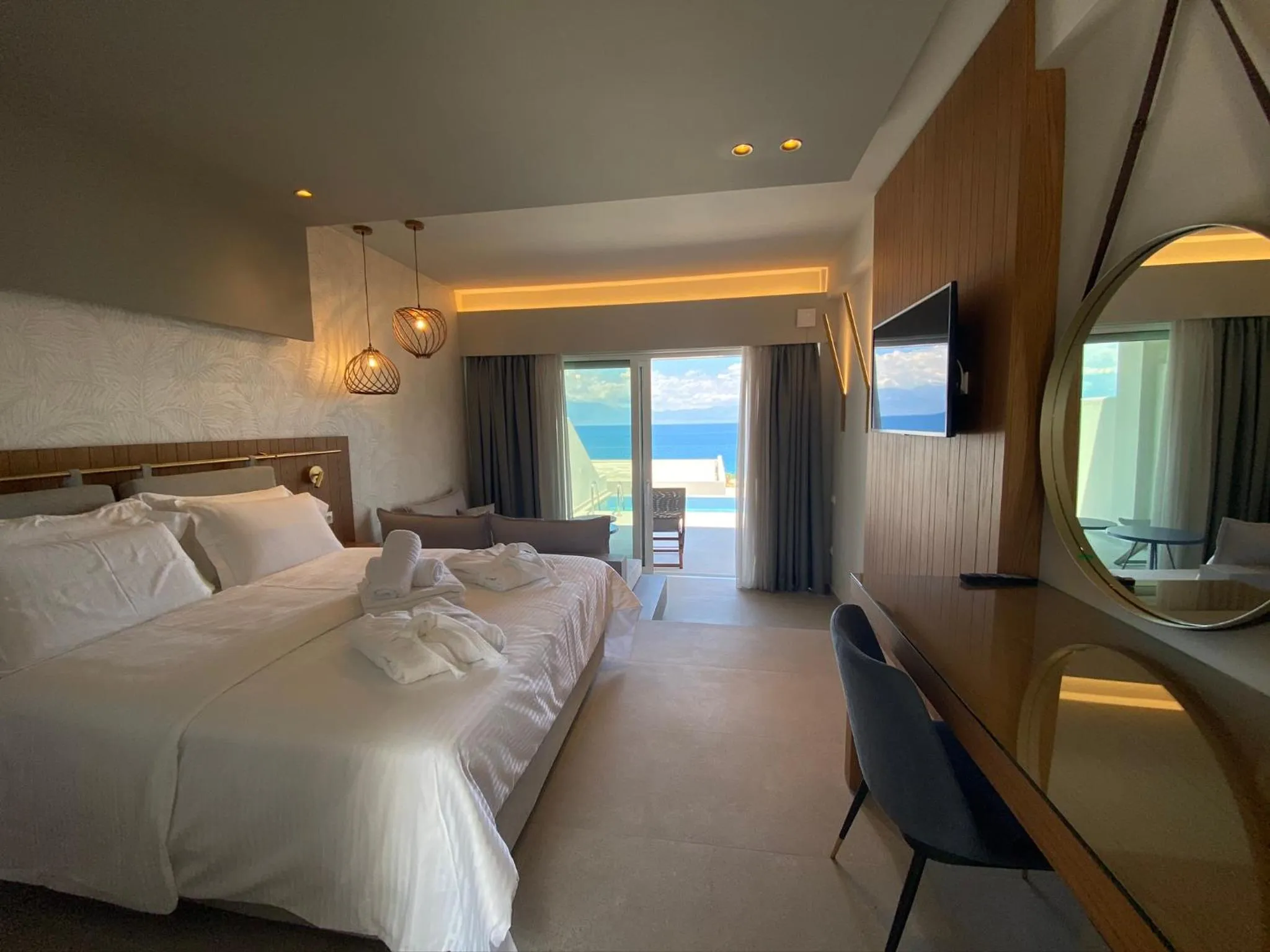 Bed in Colonides Beach Hotel