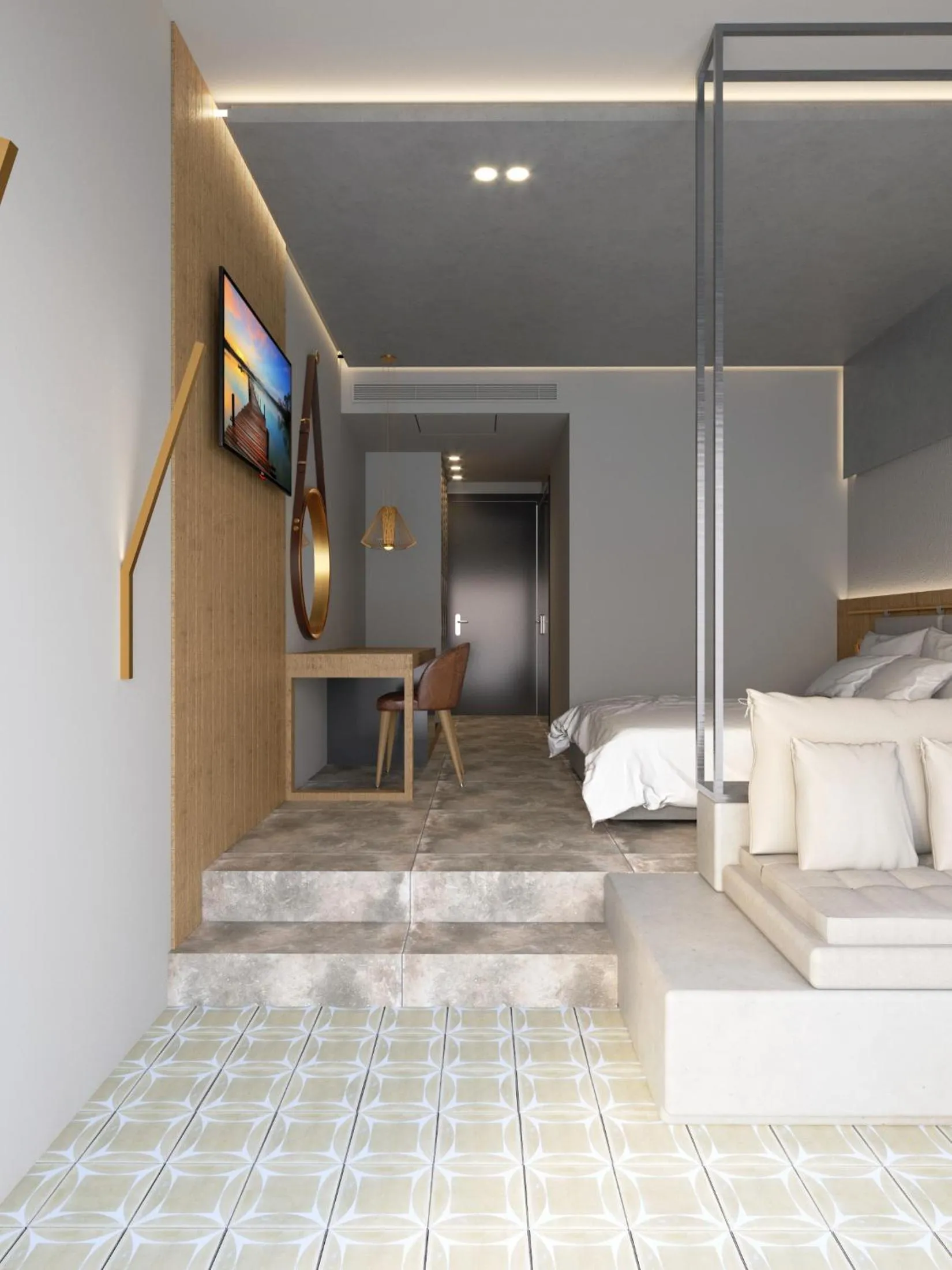 Bed in Colonides Beach Hotel