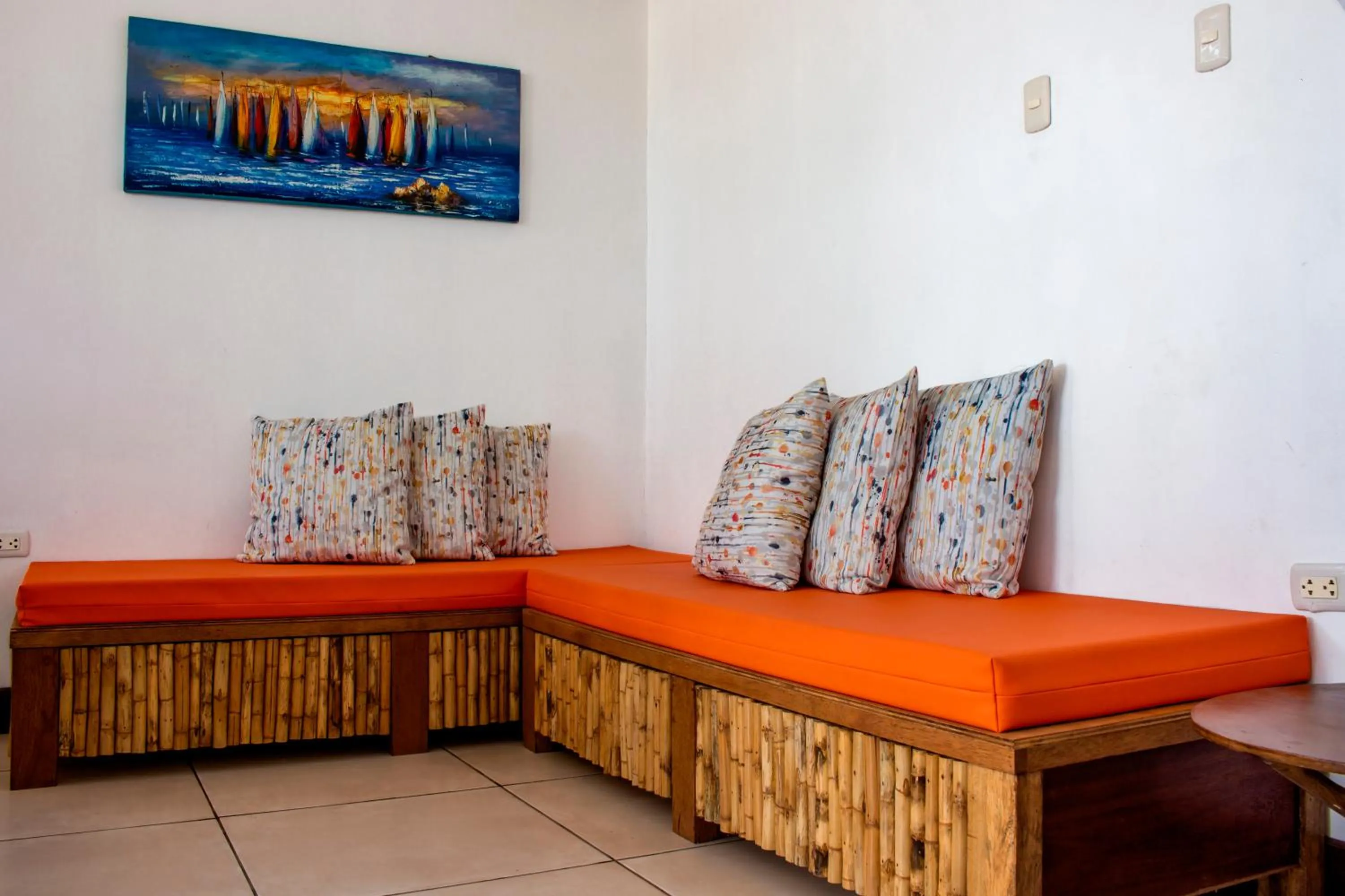 Living room in Maria Jose Bungalows