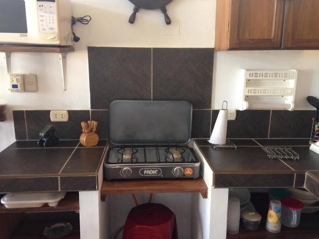 Kitchen or kitchenette in Maria Jose Bungalows